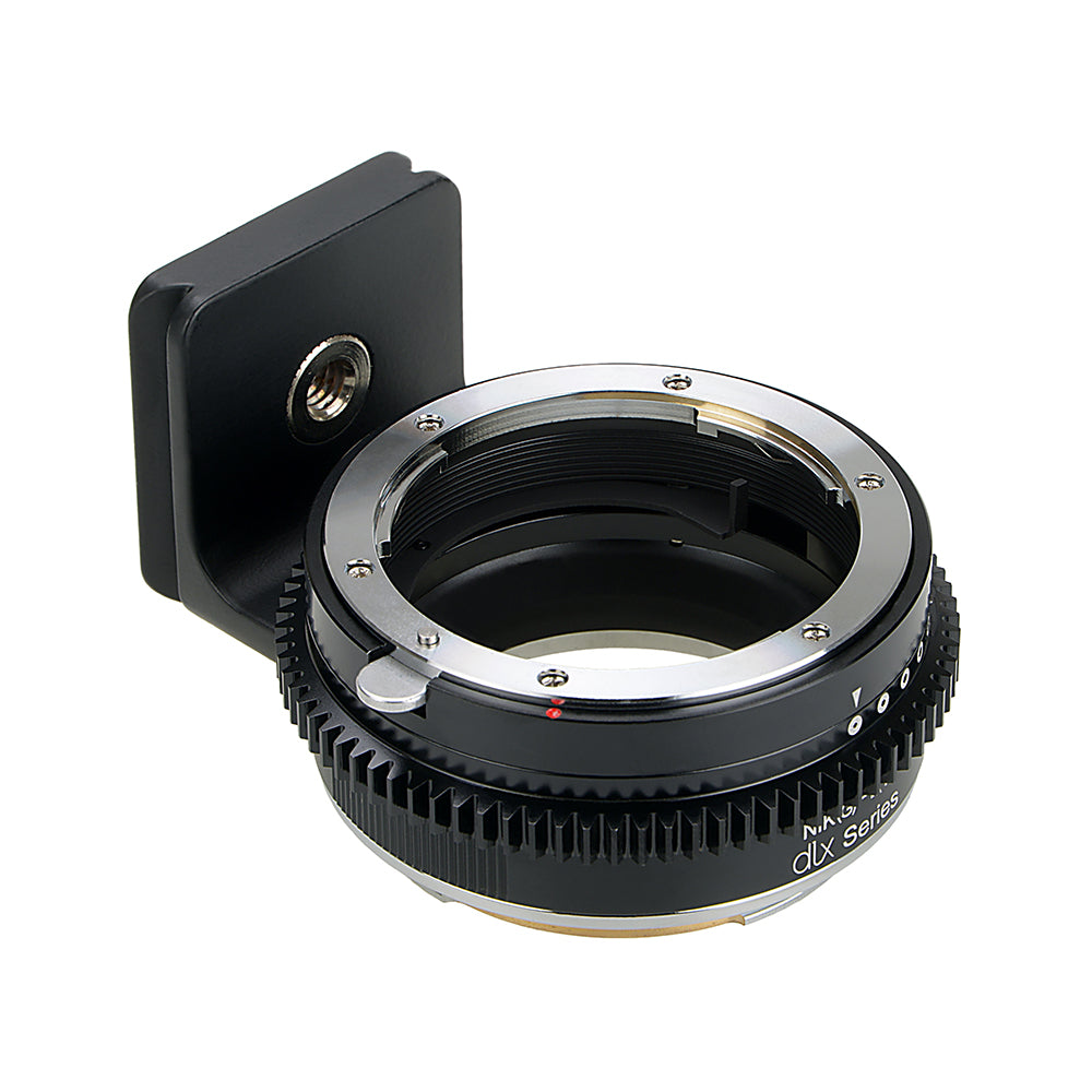 Fotodiox DLX Lens Adapter - Nikon F Mount G Type D/SLR to L Mount Mirrorless Camera Adapter with De-Clicked Aperture Control - Perfect for Professional Photography & Videography