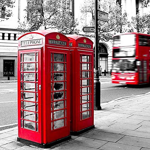 Metal Red British Style London Telephone Booth Piggy Bank - Coin Saving Box for Kids & Adults (140x60x60mm) | Perfect for Home Decor, Gift Giving & Coin Collection