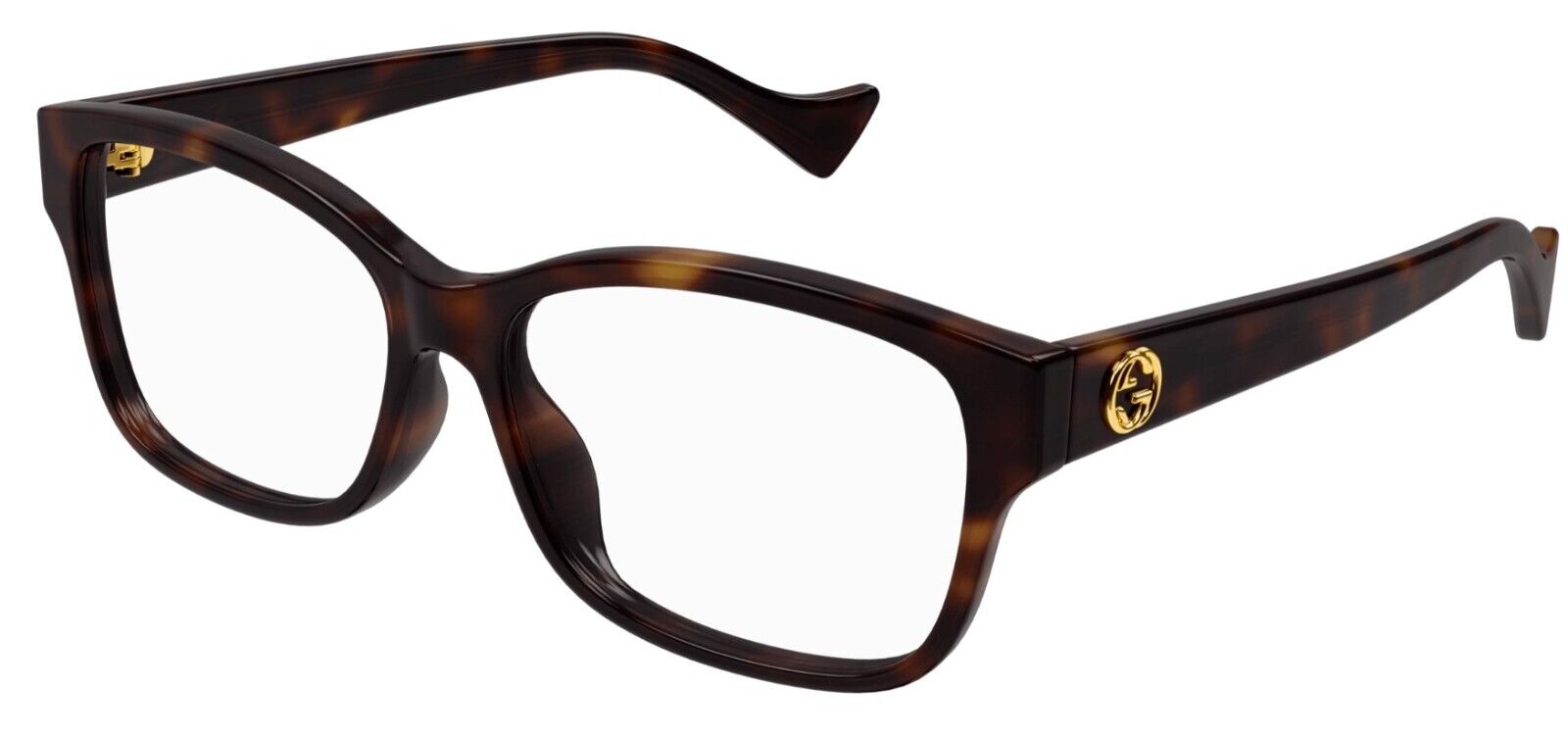 Gucci GG1259O 005 Havana Rectangular Women's Eyeglasses - Stylish Designer Optical Frames for Women | Perfect for Work, Reading & Fashion Accessories
