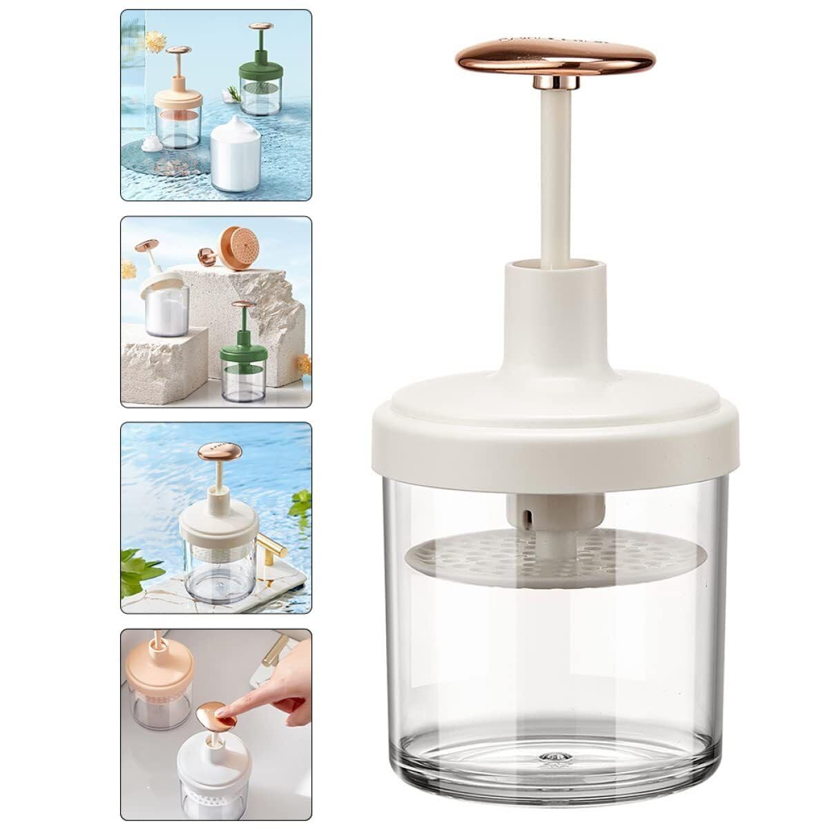 Portable Facial Cleanser Foam Maker - Electric Bubble Foamer for Face & Body Wash - Travel-Friendly Skincare Tool for Gentle Cleansing at Home or Gym