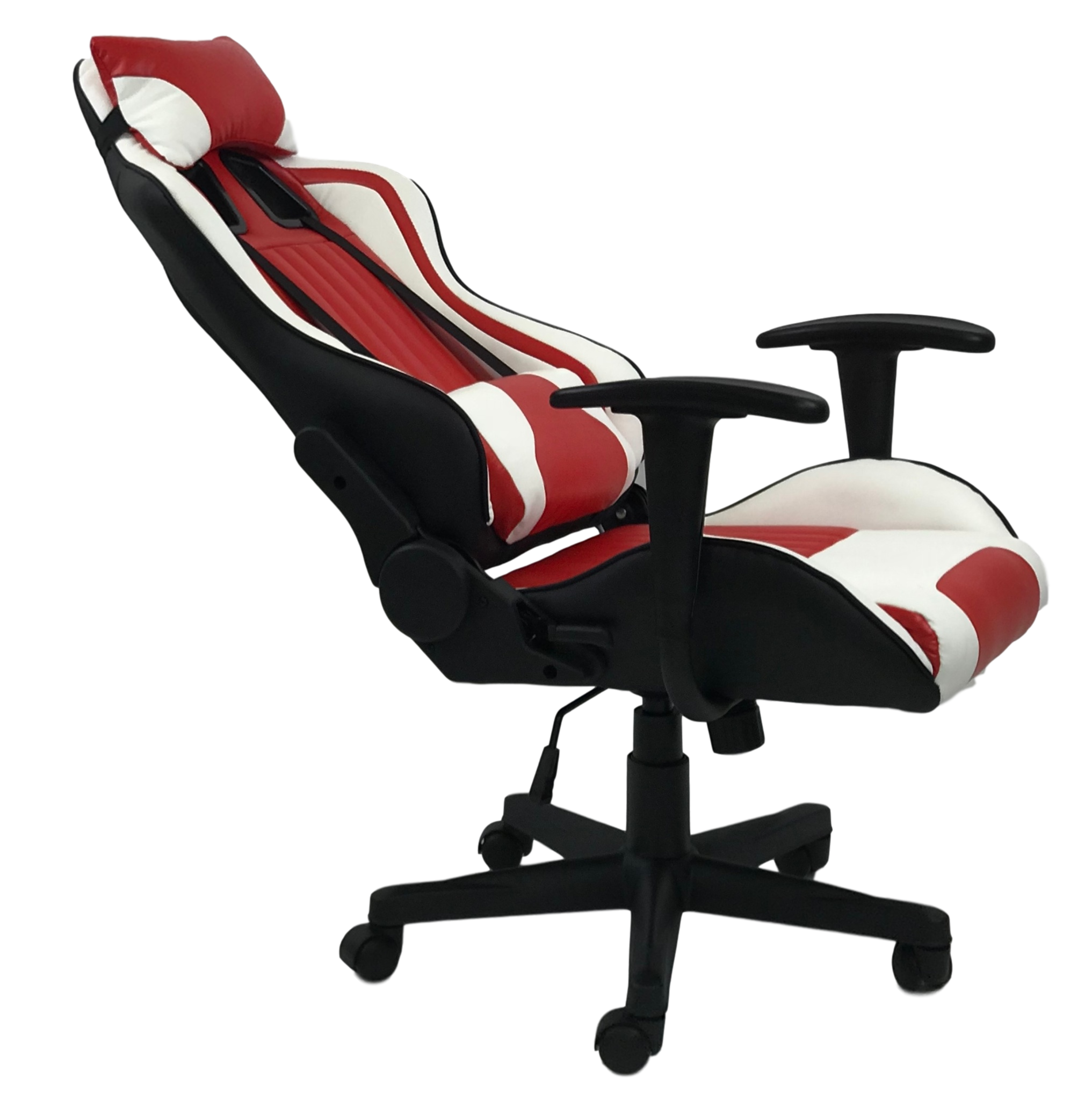 TITAN X SERIES 1063 Gaming Chair - Ergonomic Racing Style Computer Chair with Adjustable Lumbar Support (Red & White) for PC, Office, and Esports Gaming Setup