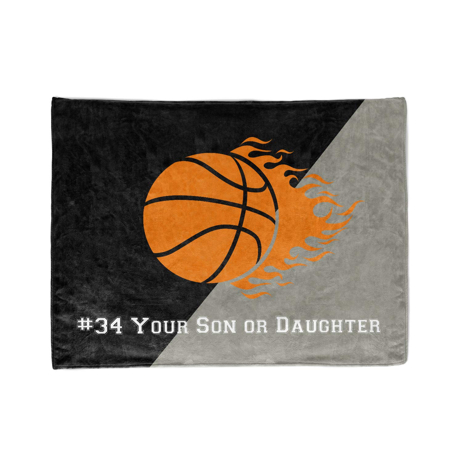 Custom Brooklyn New York Youth Basketball Fleece Blanket - Personalized Kids Team Throw for Boys & Girls - Soft Cozy Sports Gift for Bedroom, Sofa & Game Day - Perfect for Basketball Fans, Sleepovers & Winter Snuggles