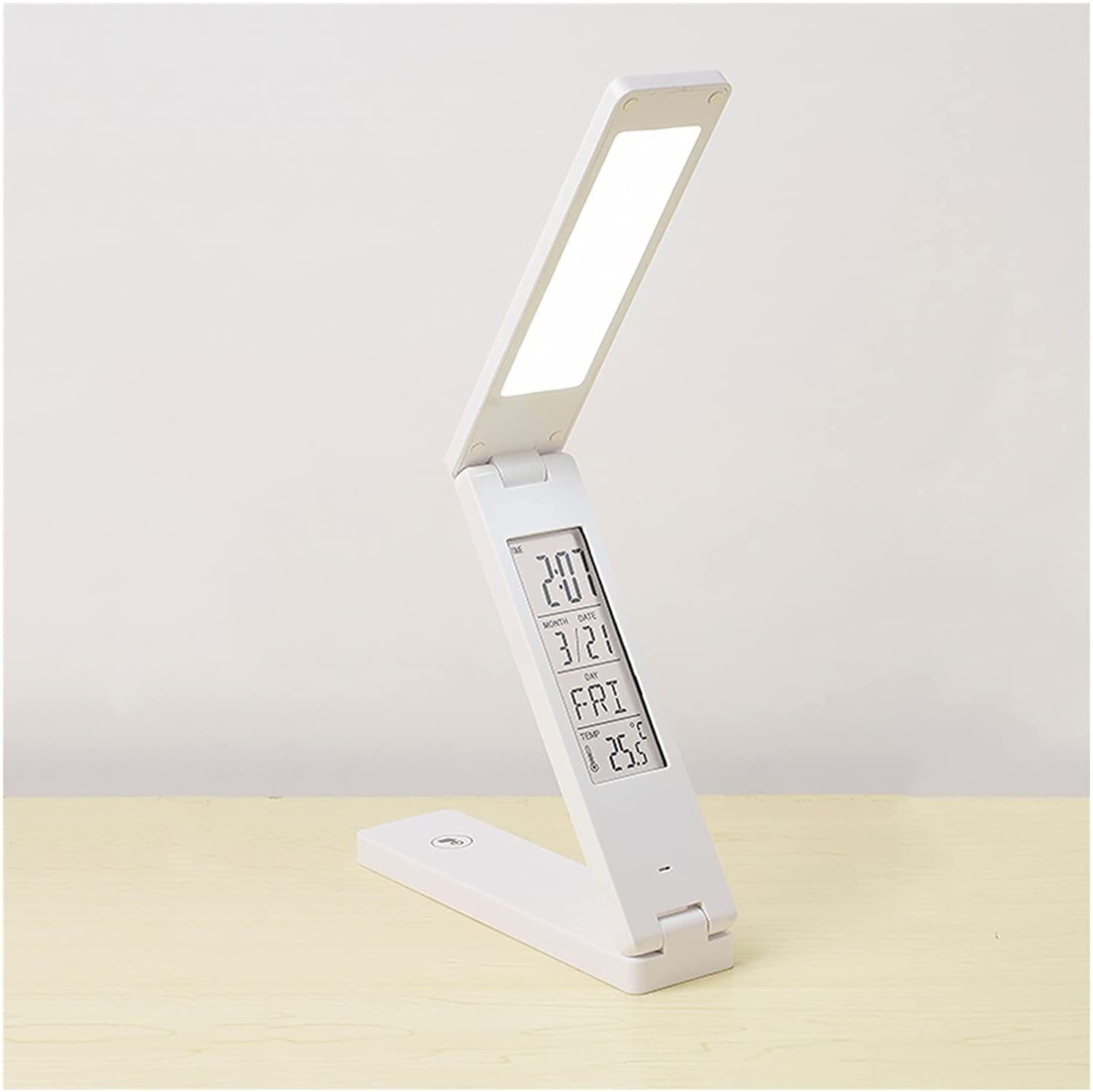 Praee Folding Desk Lamp - Stepless Dimmable LED Table Light with 3 Color Modes, 2000mAh USB Charging Port, Portable Study Lamp for Students, Office & Home Workspace Lighting (Perfect for Reading, Working & Nightstand Use)