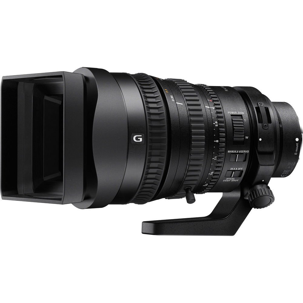 Sony FE PZ 28-135mm f/4 G OSS Lens (SELP28135G) with Complete Bundle - Backpack, 64GB SD Card, Card Reader, Flexible Tripod, Memory Card Case, Lens Cap Keeper, Cleaning Kit & Hand Strap | Perfect for Videography, Travel Photography & Professional Shooting
