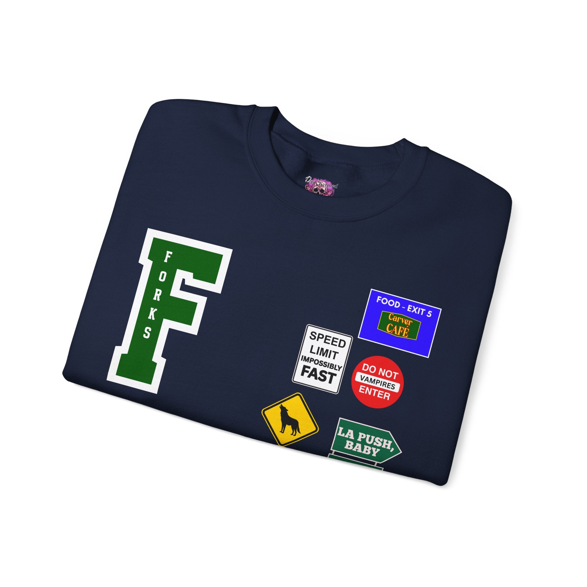 Stylish Forks Roadtrip Crewneck Sweatshirt - Comfortable Travel & Outdoor Pullover for Men & Women - Perfect for Road Trips, Camping & Casual Wear