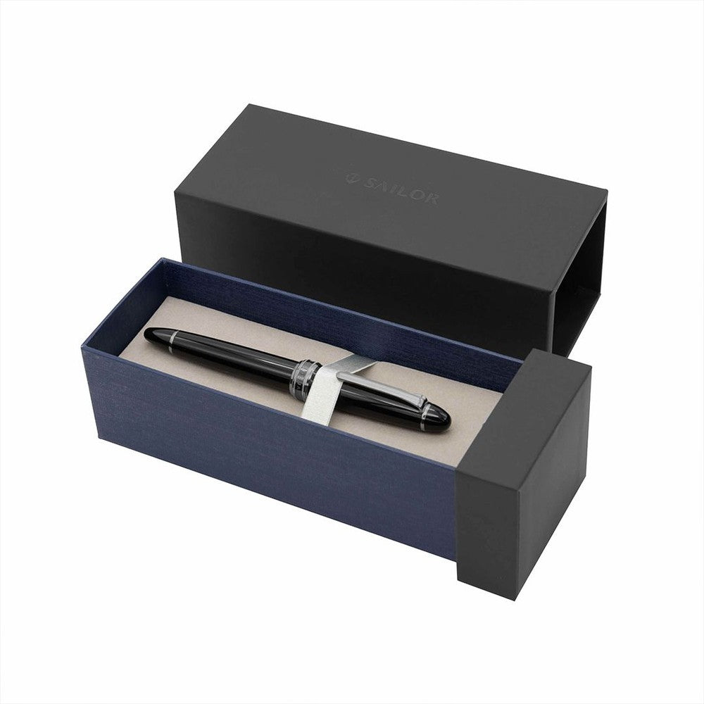 Sailor Fountain Pen Naginata Togi - Premium Black Trim Calligraphy Pen for Writing, Journaling & Gift Giving