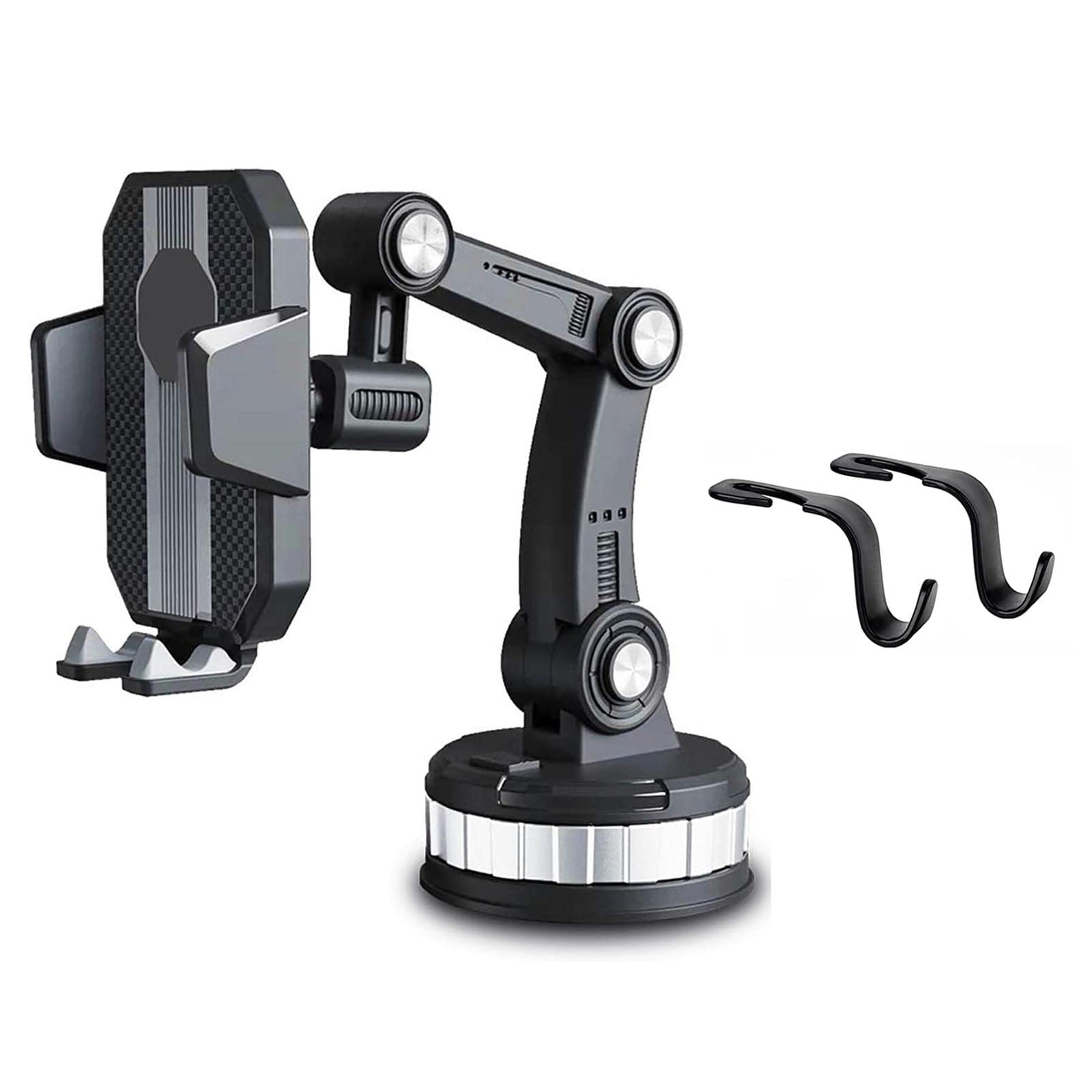KCRPM Universal Car Phone Mount - One-Button Pop-Up Dashboard/Windshield/Window Phone Holder with Strong Suction Cup for iPhone & Android - Perfect for GPS Navigation & Hands-Free Driving