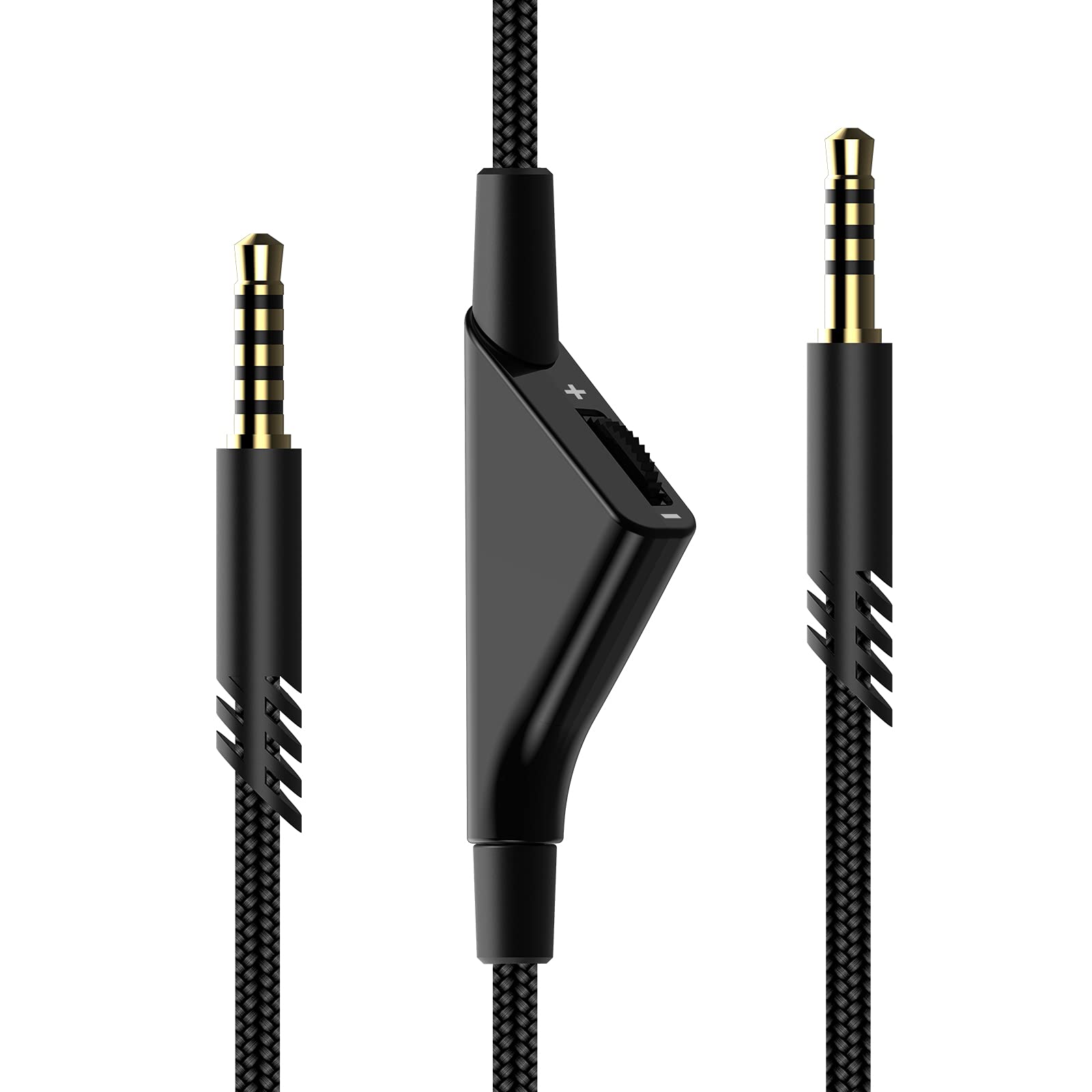 Replacement Cable for Astro A40 & A10 Headsets - 6.5ft Braided Audio Cord with Volume Control - Compatible with Astro A40TR/A40/A10 Gaming Headsets (Black) - Perfect for PC, PS4, PS5 & Xbox Gaming Setup