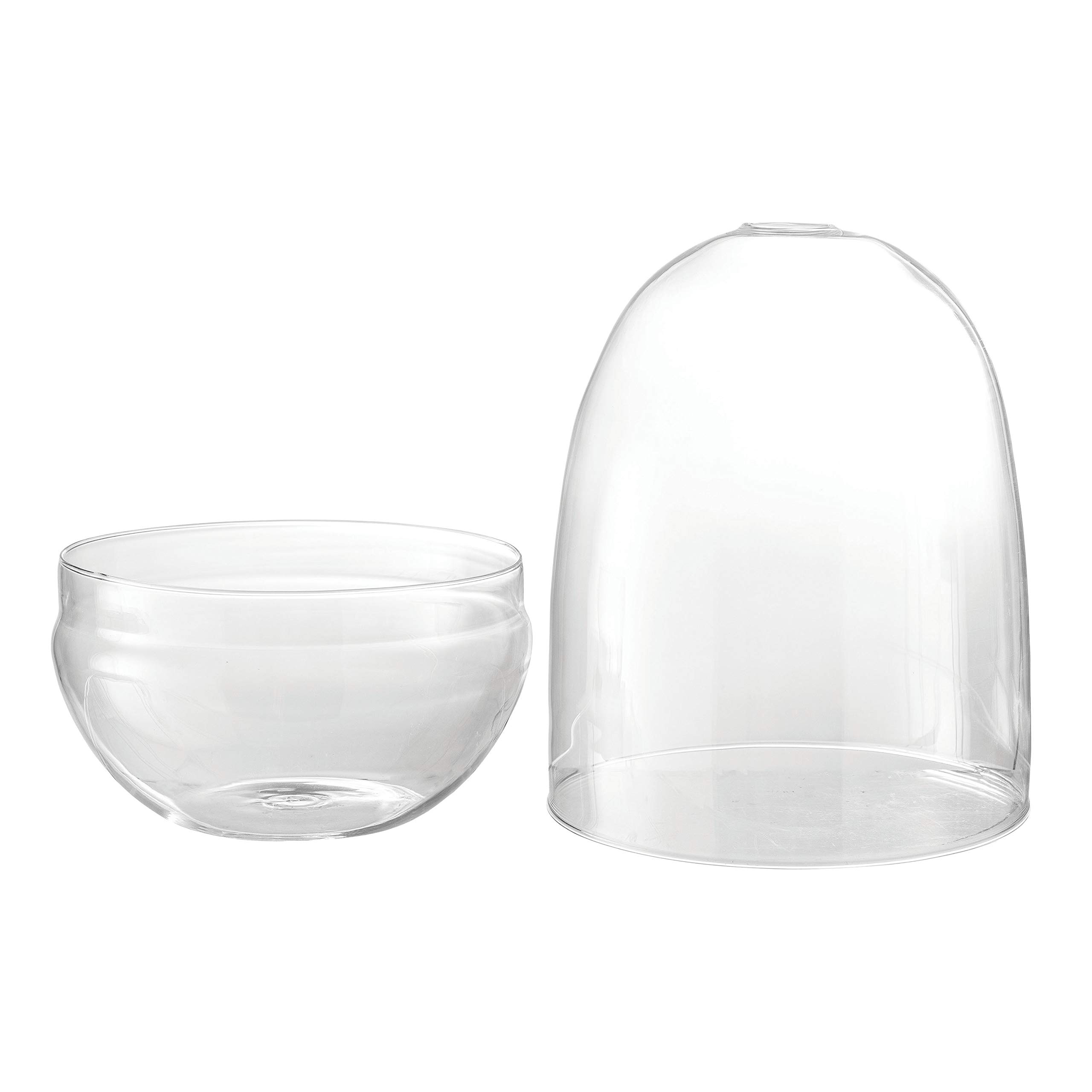 Bloomingville Large Clear Glass Terrarium for Succulents, Air Plants & Home Decor – Perfect for Indoor Gardens, Terrarium Displays & Wedding Centerpieces
