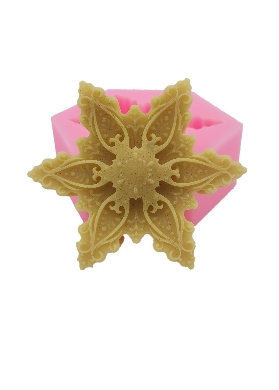 Redxin Snowflake Silicone Mold for Handmade Soap, Candle Making, DIY Crafts, Chocolate & Cake Decorating - Perfect for Holiday Gifts, Bath Bombs, and Home Decor