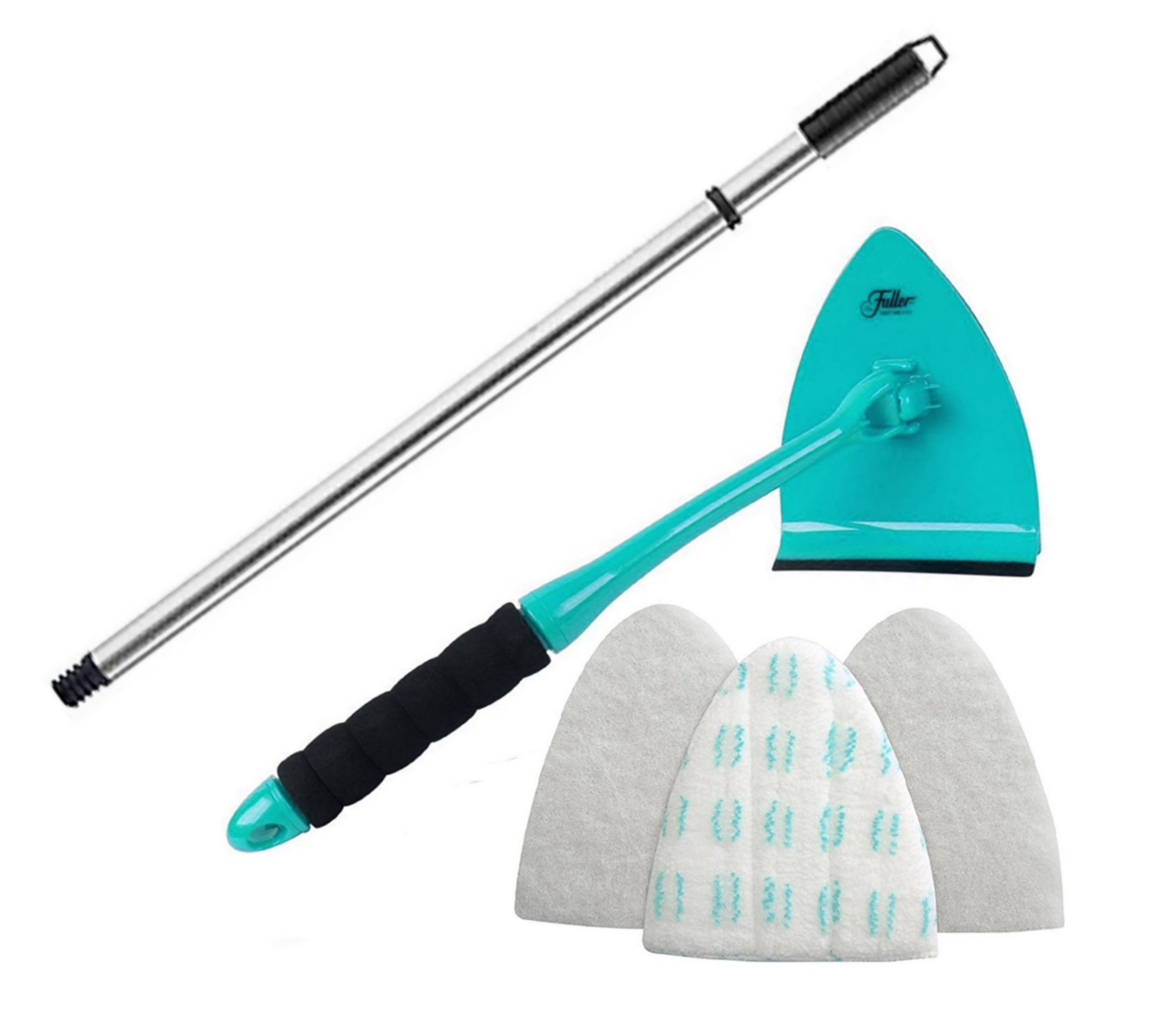 Fuller Brush Big E-Z Scrubber with Extendable Handle - Premium Window & Glass Cleaning Kit for Streak-Free Shine - Perfect for Home, Office, and Car Windows
