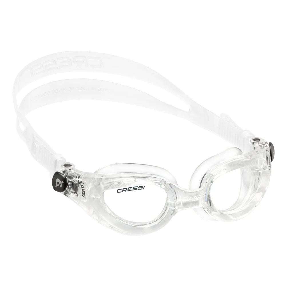 Cressi Rocks Clear Scuba Diving Mask - Anti-Fog, Tempered Glass Lens for Snorkeling & Freediving - Perfect for Ocean Adventures & Underwater Exploration