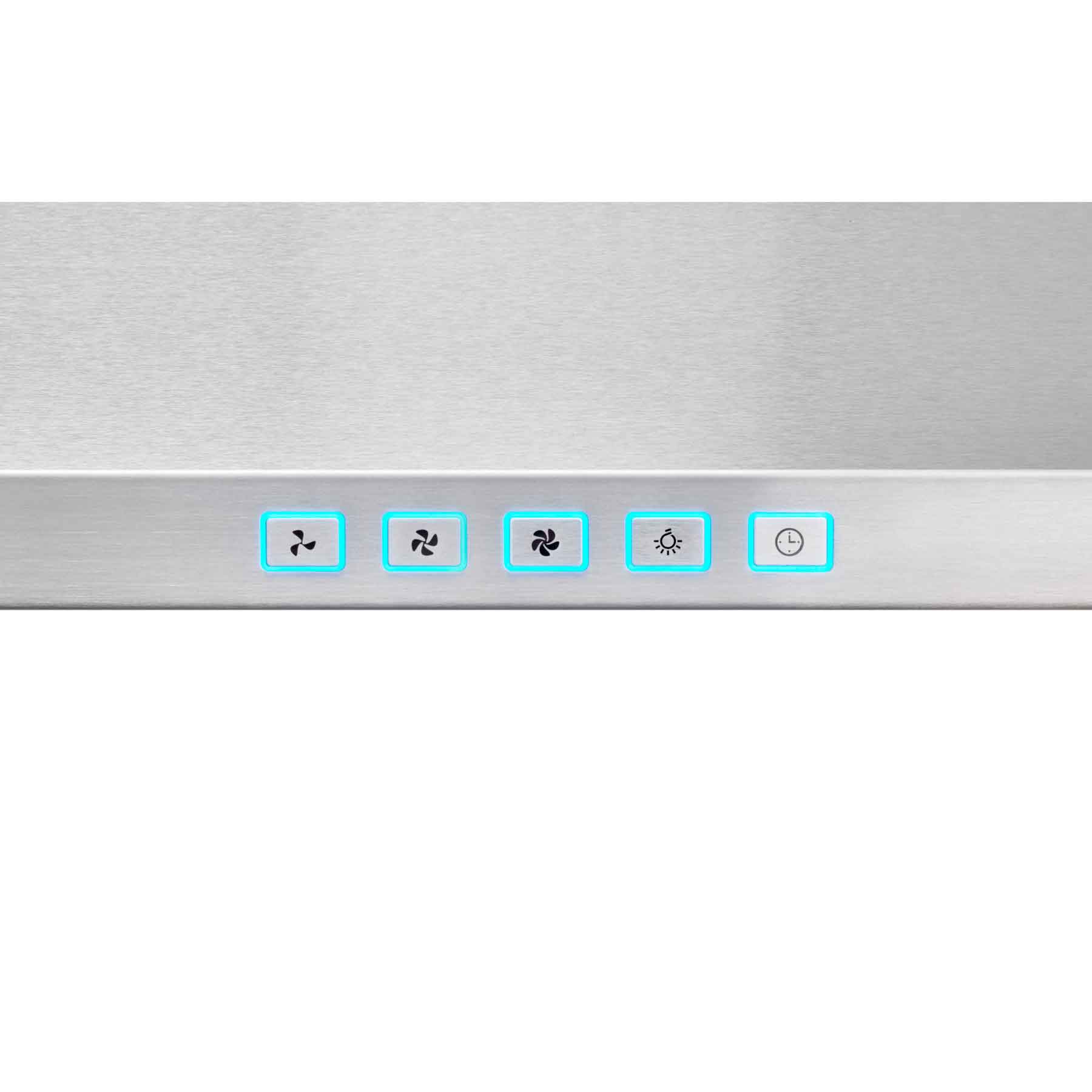 Broan 30-Inch Stainless Steel Range Hood with 450 CFM Pyramidal Design - BWP1304SS | Powerful Kitchen Ventilation for Gas & Electric Stoves