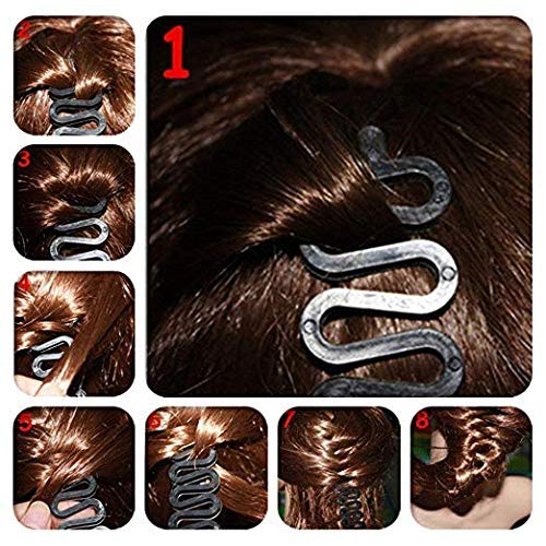 19 Pcs Hair Braiding Tool Kit - DIY Hair Styling Accessories for Updo, Ponytail & Topsy Braids (Blue) | Perfect for Salon, Home Use & Party Hairstyles