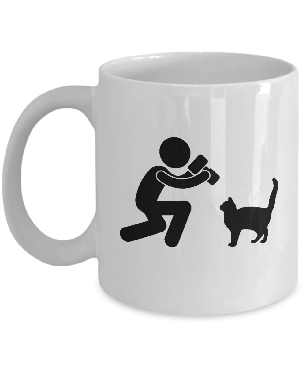 Funny Coffee Mug for Photographers & Videographers - Perfect Gift for Women & Men - Movie Director Film Maker Photojournalist Cat Lover - Great for Office, Studio or Home Use