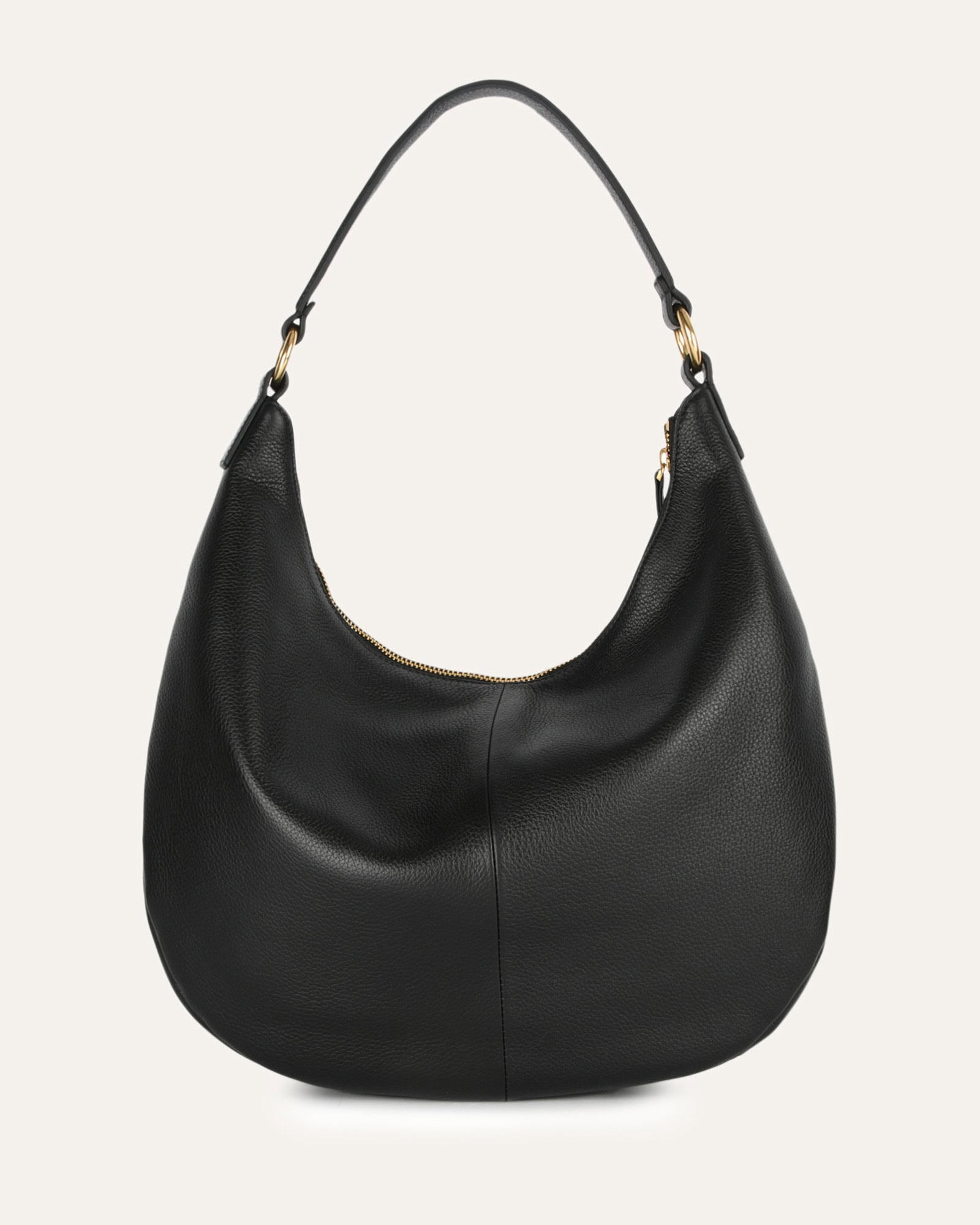 MARGO Black Leather Shoulder Bag for Women - Stylish & Durable Crossbody Purse for Work, Travel & Everyday Use