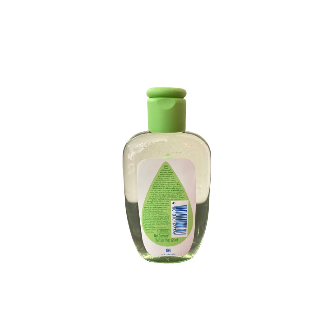 Johnson's Baby Cologne - Summer Swing Eau de Cologne for Boys & Girls, 125ml | Fresh & Gentle Fragrance for Daily Use, Special Occasions & Baby Care