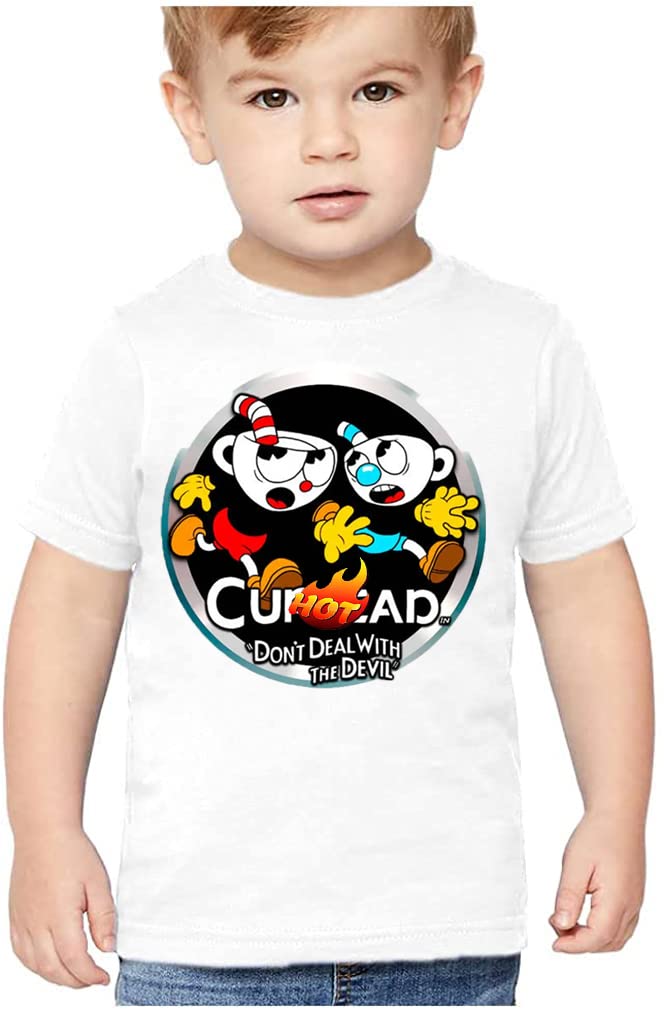 Boys' Cartoon Gaming Graphic T-Shirt - Short Sleeve Crewneck Tee for Kids | Fun Casual Wear for Playdates & Video Game Parties