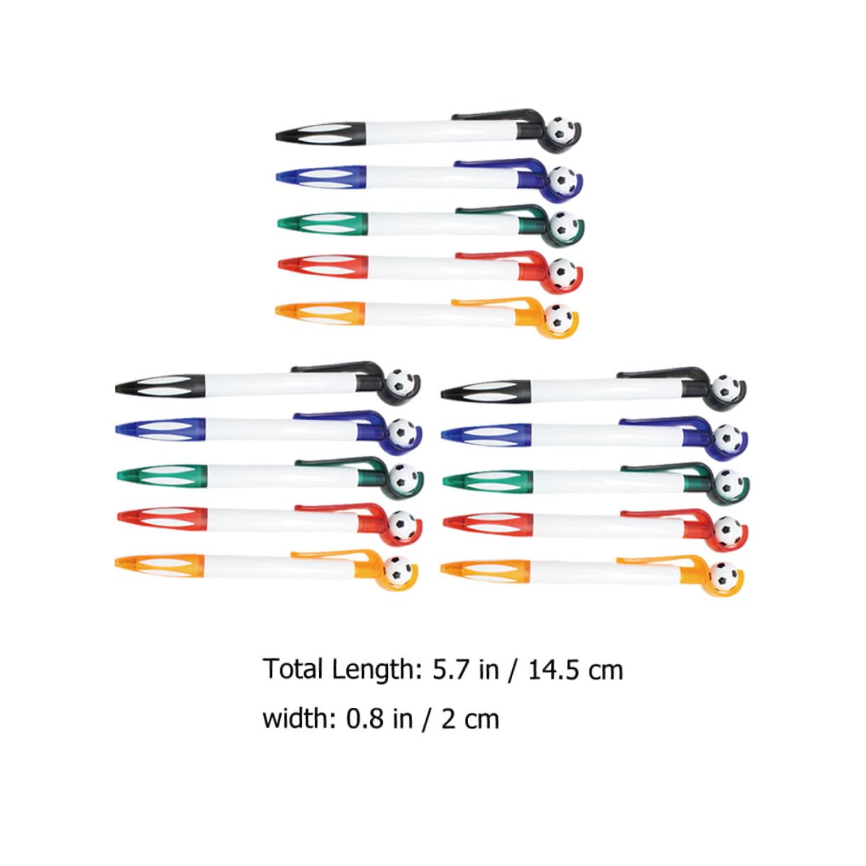 DIYEAH 45-Piece Football-Themed Retractable Ballpoint Pens - Fun Sports-Themed Writing Pens for School, Office & Gifts - Perfect for Football Fans, Students & Sports Decor