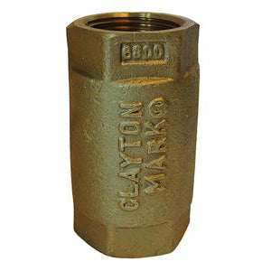 6300 1.25 Inch Lead-Free Brass Check Valve - High Pressure Water Flow Control for Plumbing, Irrigation & Industrial Systems