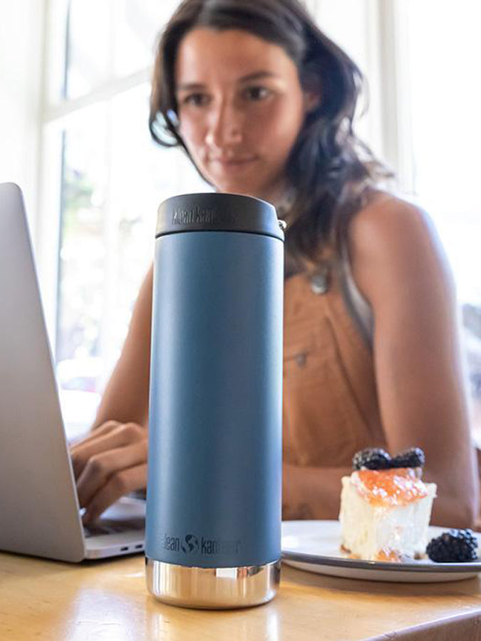 Klean Kanteen TKWide 16oz (473ml) Insulated Stainless Steel Water Bottle - Keeps Drinks Hot/Cold for Hours - Perfect for Hiking, Gym & Outdoor Activities