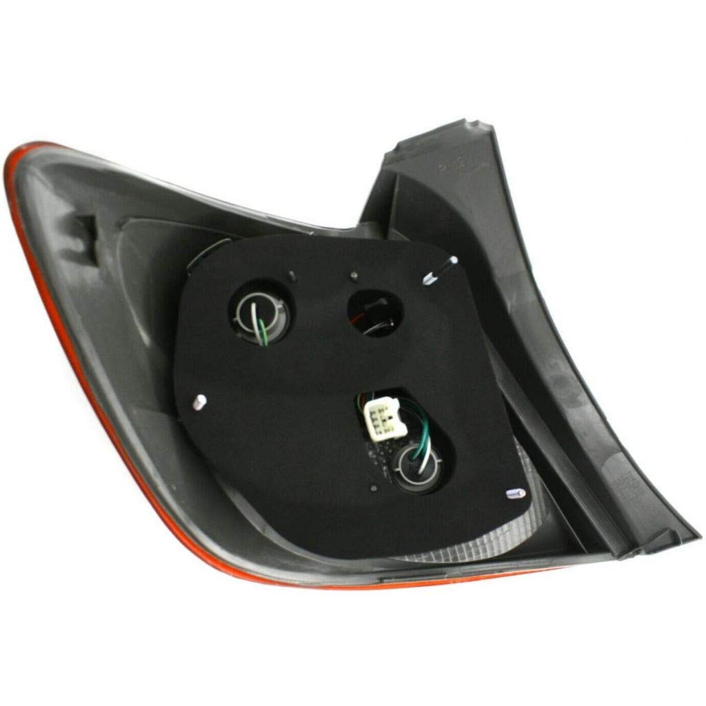 CarLights360: Toyota Matrix Tail Light Assembly (2009-2014) - Passenger Side with Bulbs, DOT Certified, Compatible with TO2801182 & 81550-02450 | Perfect for Replacement, Night Driving Safety, and Vehicle Customization