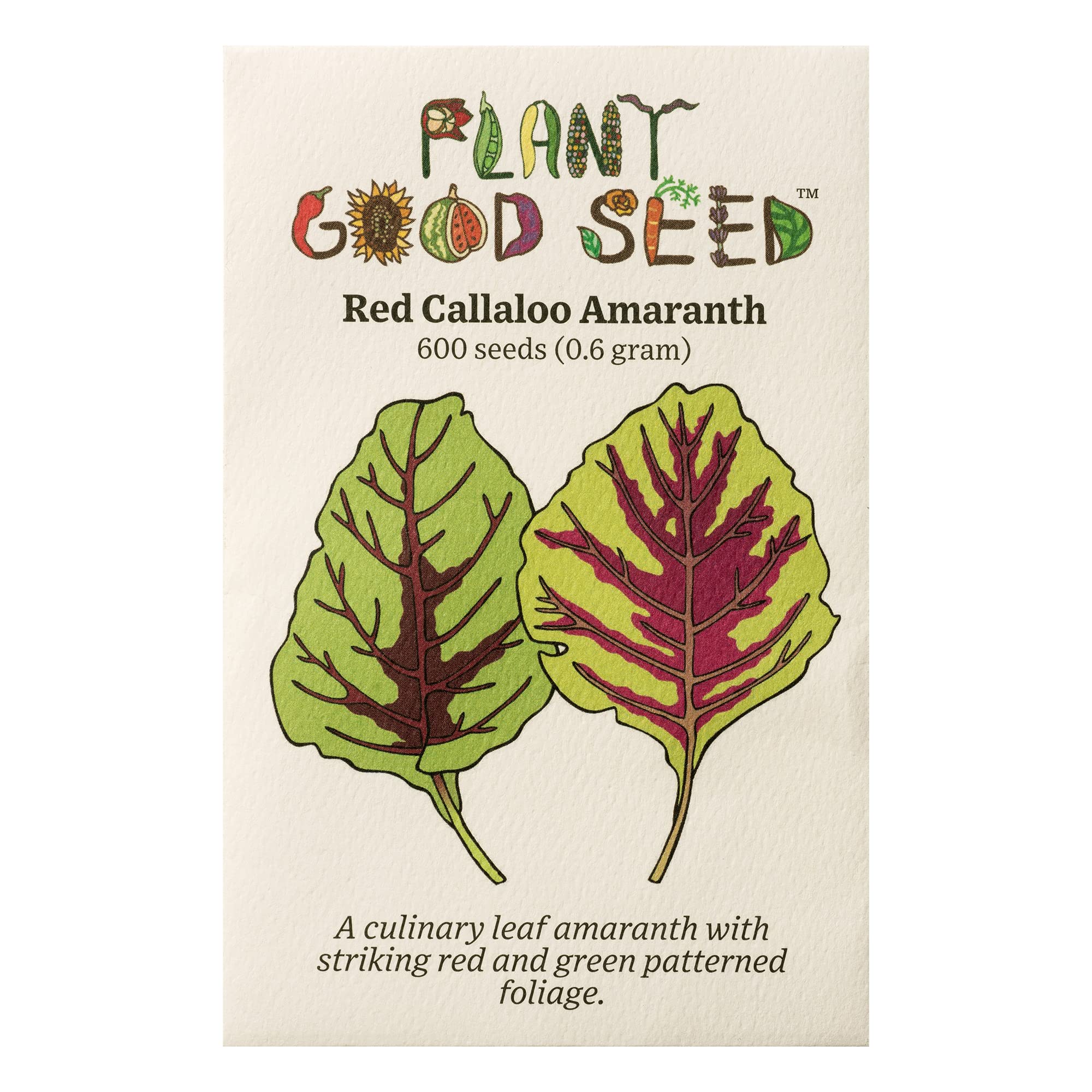 Organic Red Callaloo Amaranth Seeds - 600 Heirloom Non-GMO Seeds for Planting Vegetables, Gardening, and Grain | USA-Grown for Home Gardens, Urban Farming & Sustainable Agriculture | Perfect for Outdoor Planting, Container Gardening & Edible Landscaping