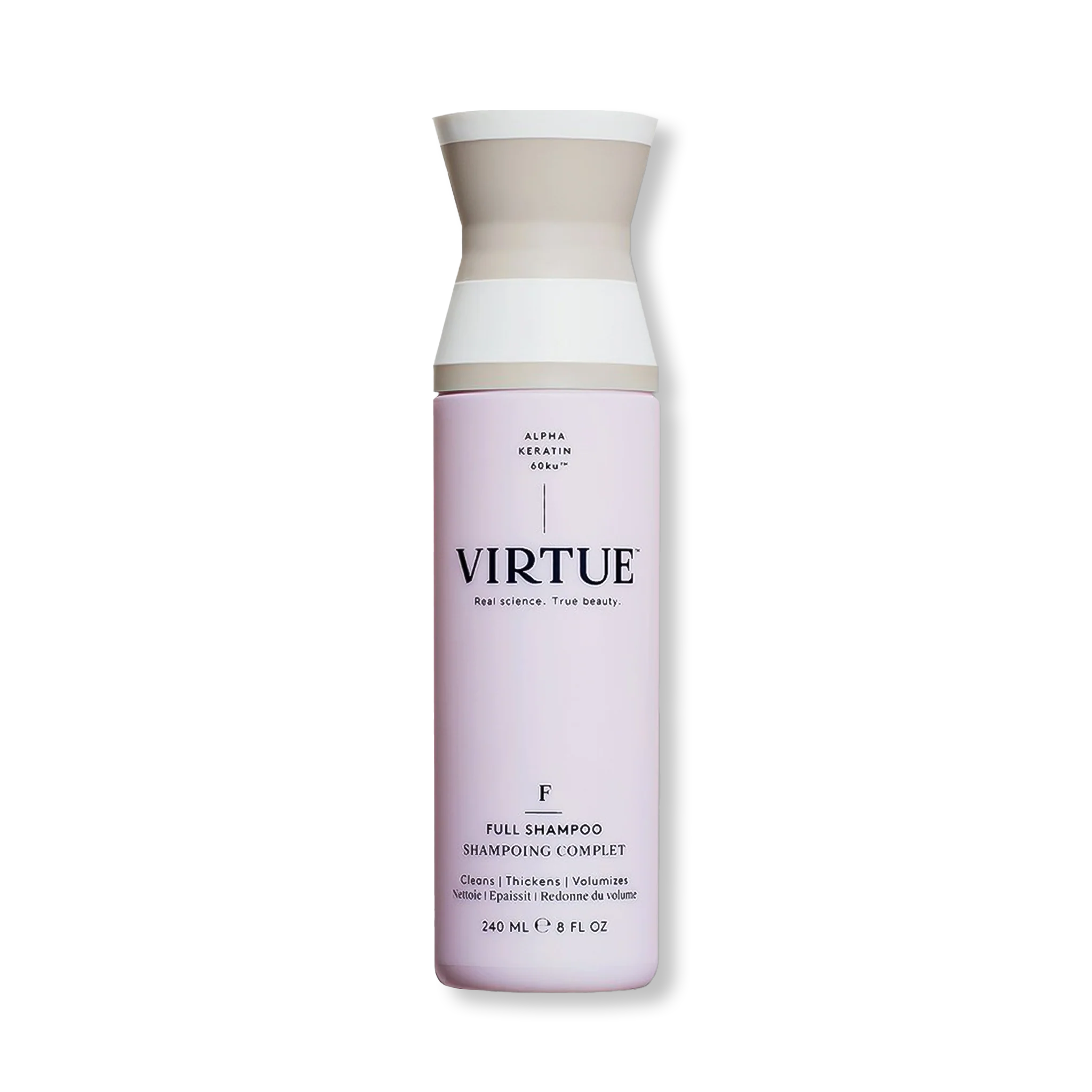 Virtue Full Shampoo for Hair Growth & Repair - Volumizing & Strengthening Shampoo with Keratin - Best for Thinning, Damaged & Fine Hair - Perfect for Daily Use at Home & Salon