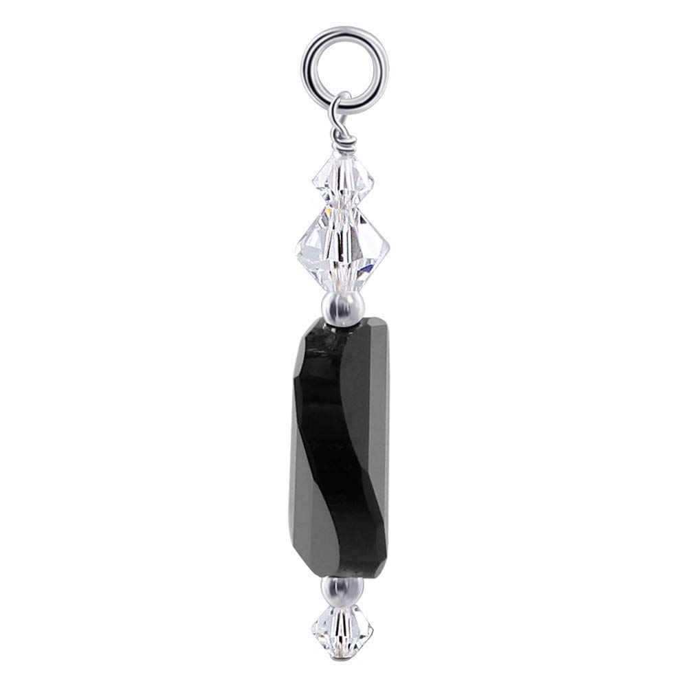 .925 Silver Charm Pendant with Austrian Crystals - Elegant Jewelry for Gifts & Parties