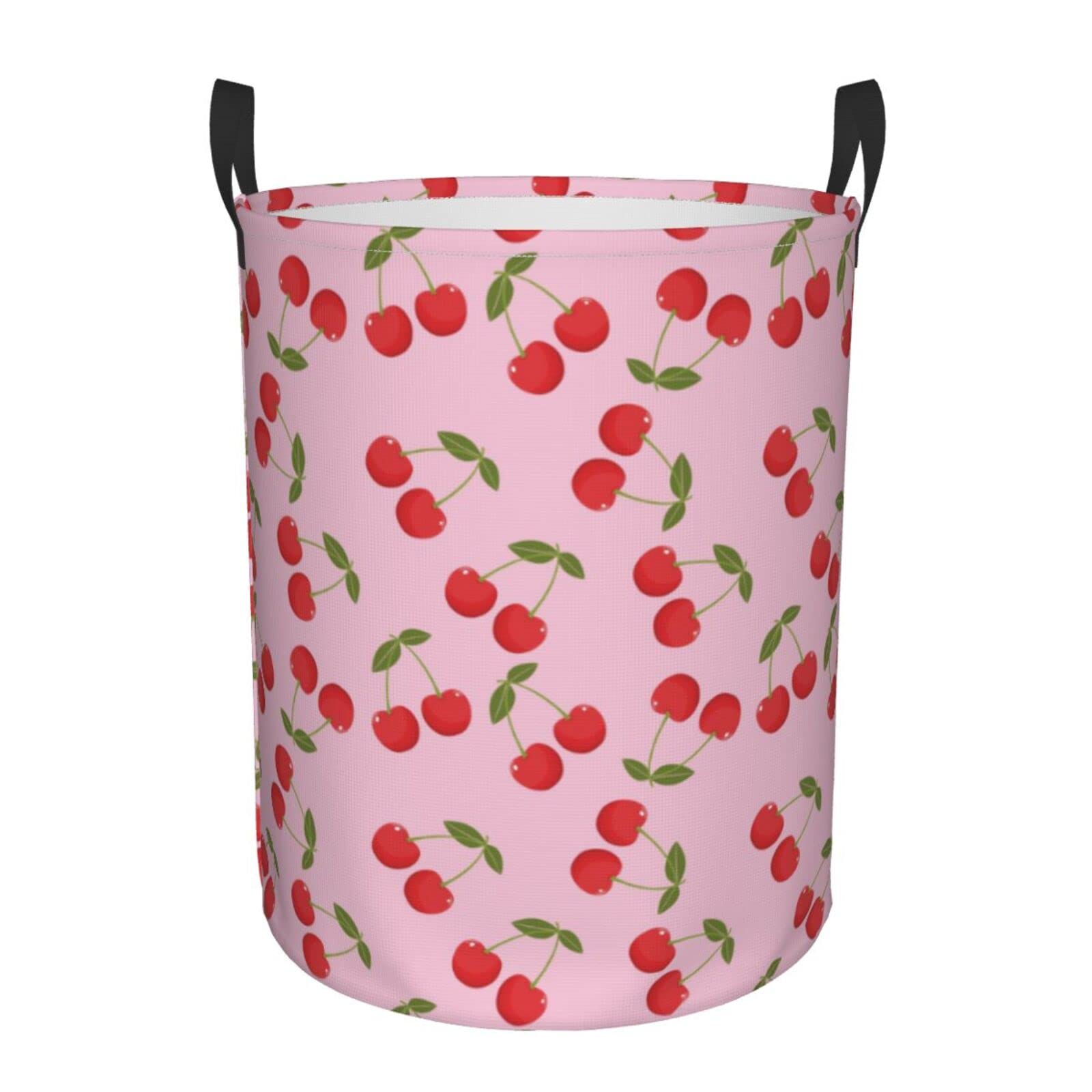 YINSING Collapsible Laundry Basket with Handle - Waterproof Fabric Hamper for Clothes, Toys & Storage - Foldable Medium Size Organizer Bin for Bathroom, Bedroom & Dorm (18