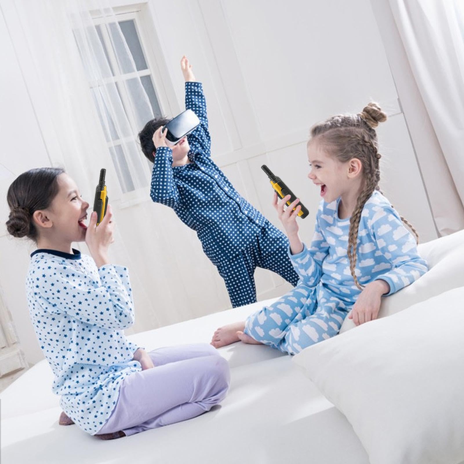 2-Way Walkie Talkies for Kids - 2 Pack Outdoor Toy Radios for Boys & Girls Ages 3-12 - Perfect for Hiking, Camping, and Backyard Adventures