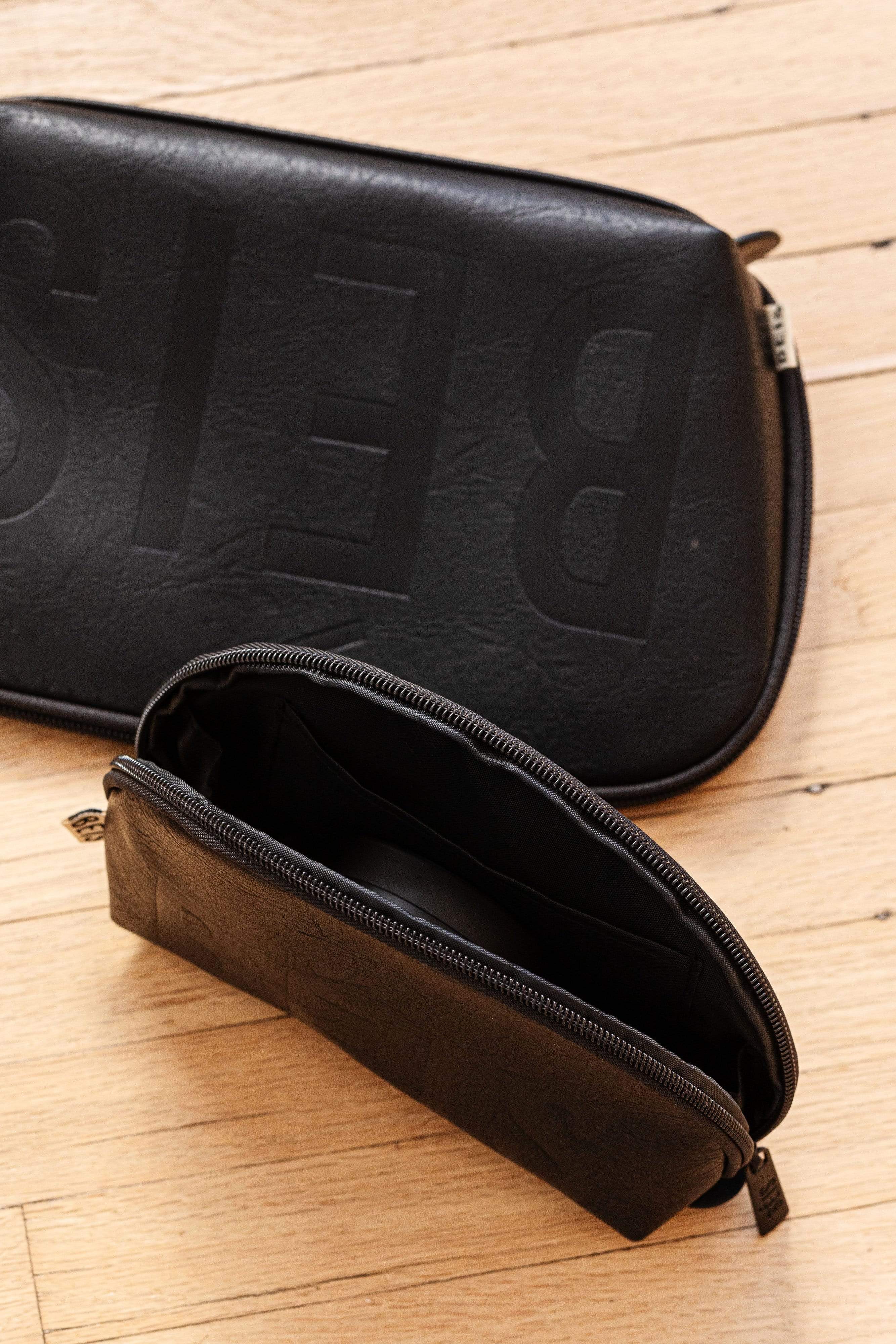 Premium Black Cosmetic Pouch Set - Travel Makeup Organizer for Women | Perfect for Toiletry Bags, Gym Essentials & Everyday Carry