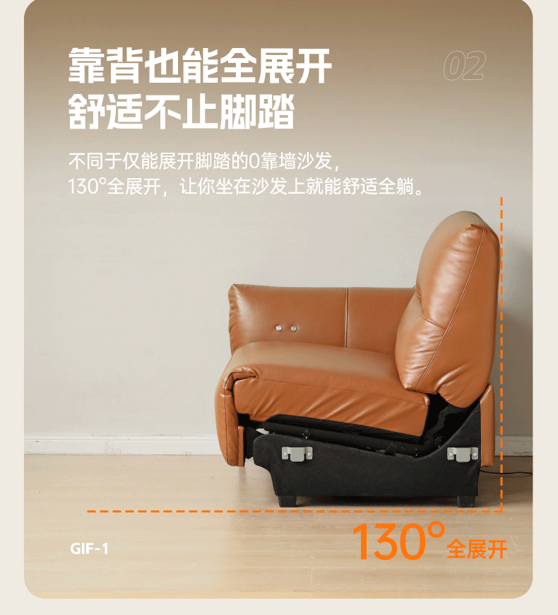 Premium Genuine Leather Recliner Sofa with Headrest - 100% Cowhide Electric Power Lift Reclining Sofa for Living Room, Home Theater & Office Comfort