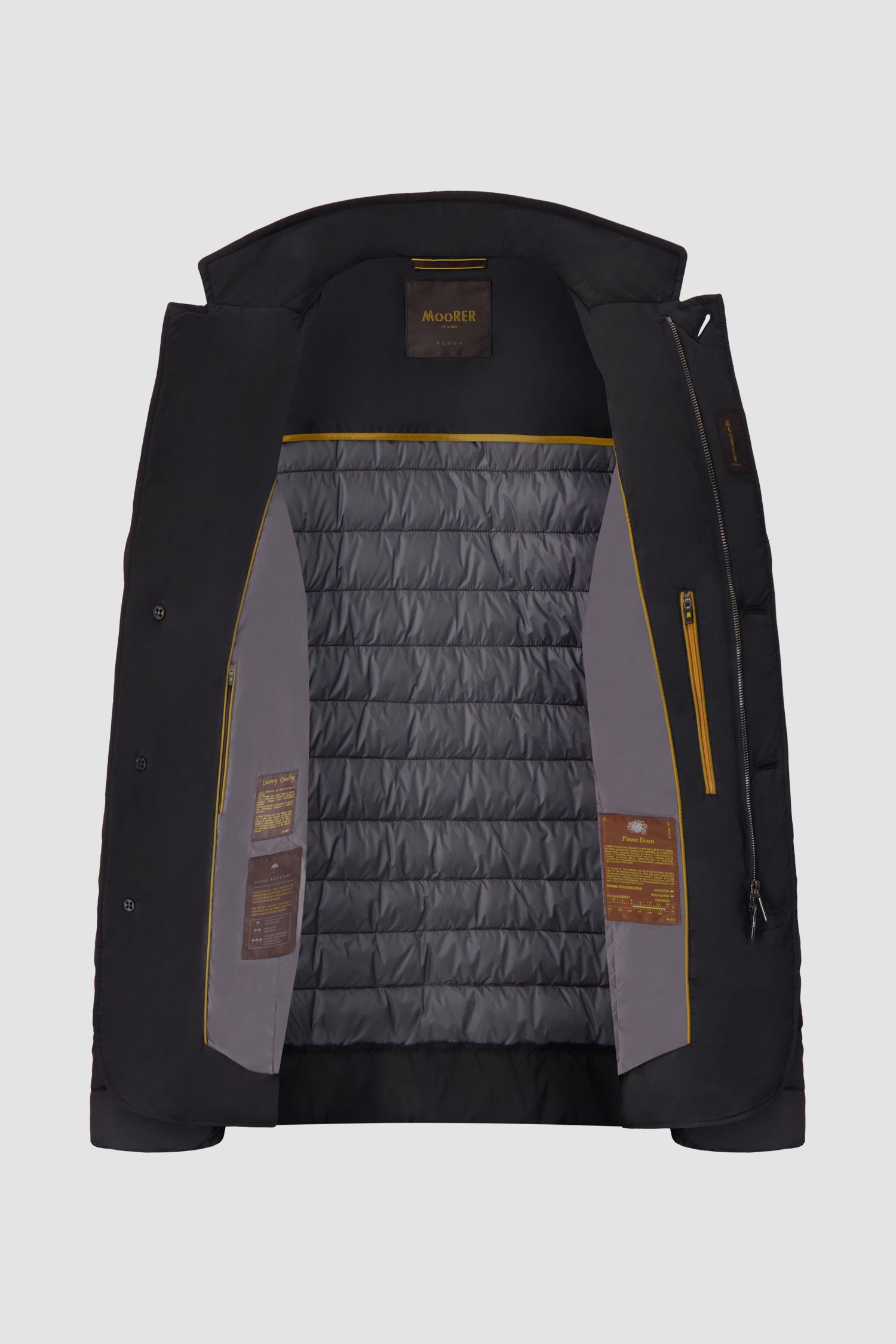 Moorer Black ZAVYER S3 Jacket - Waterproof Windbreaker for Men & Women | Outdoor Hiking, Camping & Travel Essentials