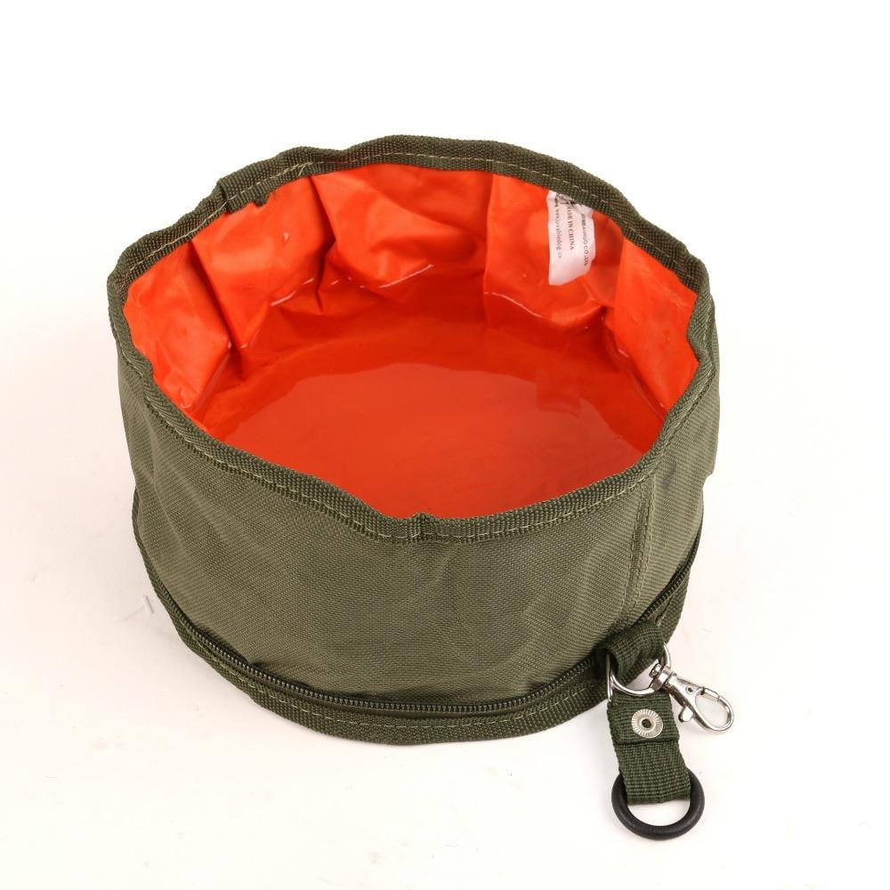 Foldable Collapsible Pet Travel Bowl - Portable Dog & Cat Food Water Dish for Hiking, Camping, and Outdoor Adventures