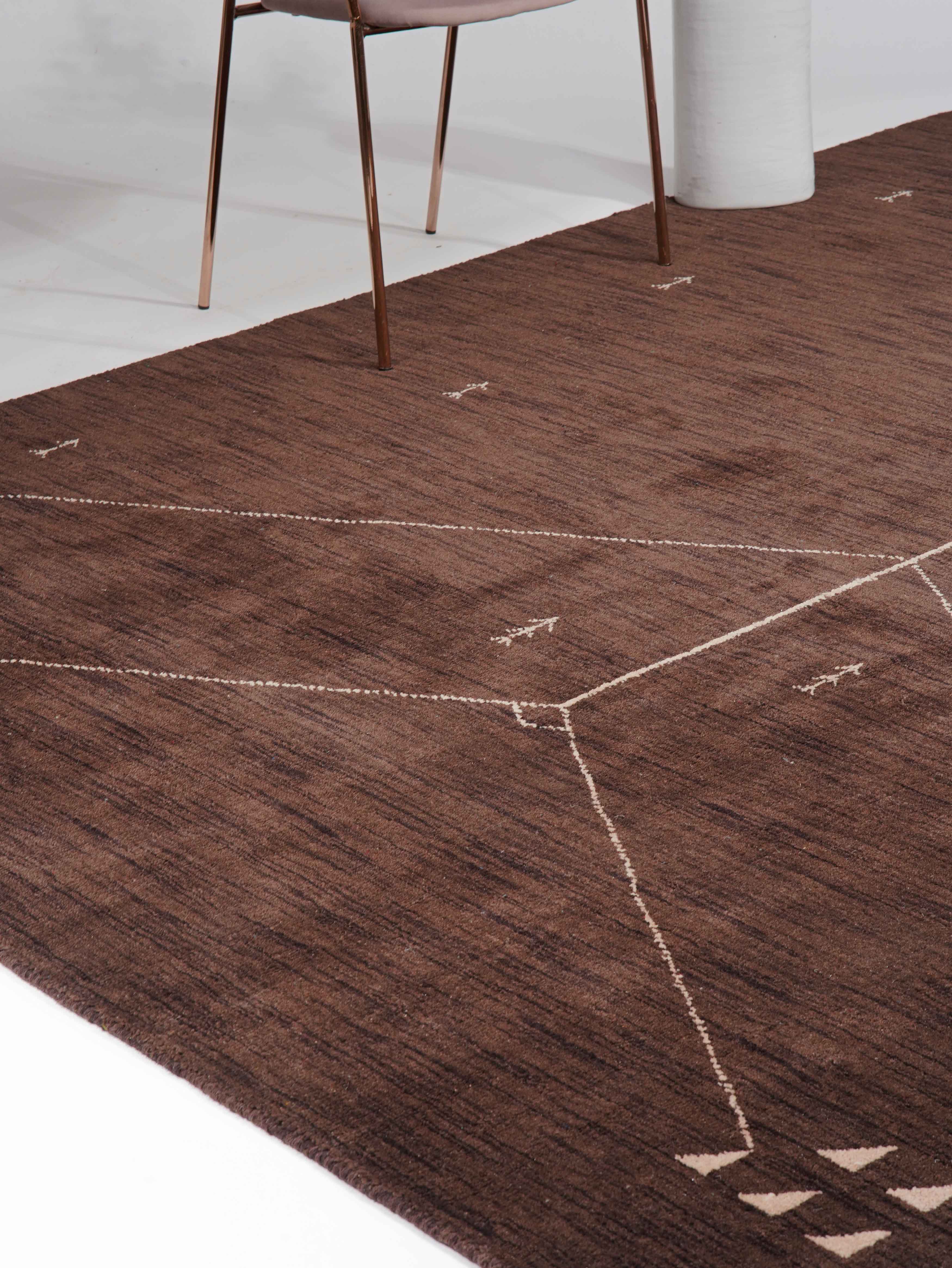 Premium Hand-Knotted Wool Rug with Geode Design - Soft & Durable for Living Room, Bedroom, or Office Decor