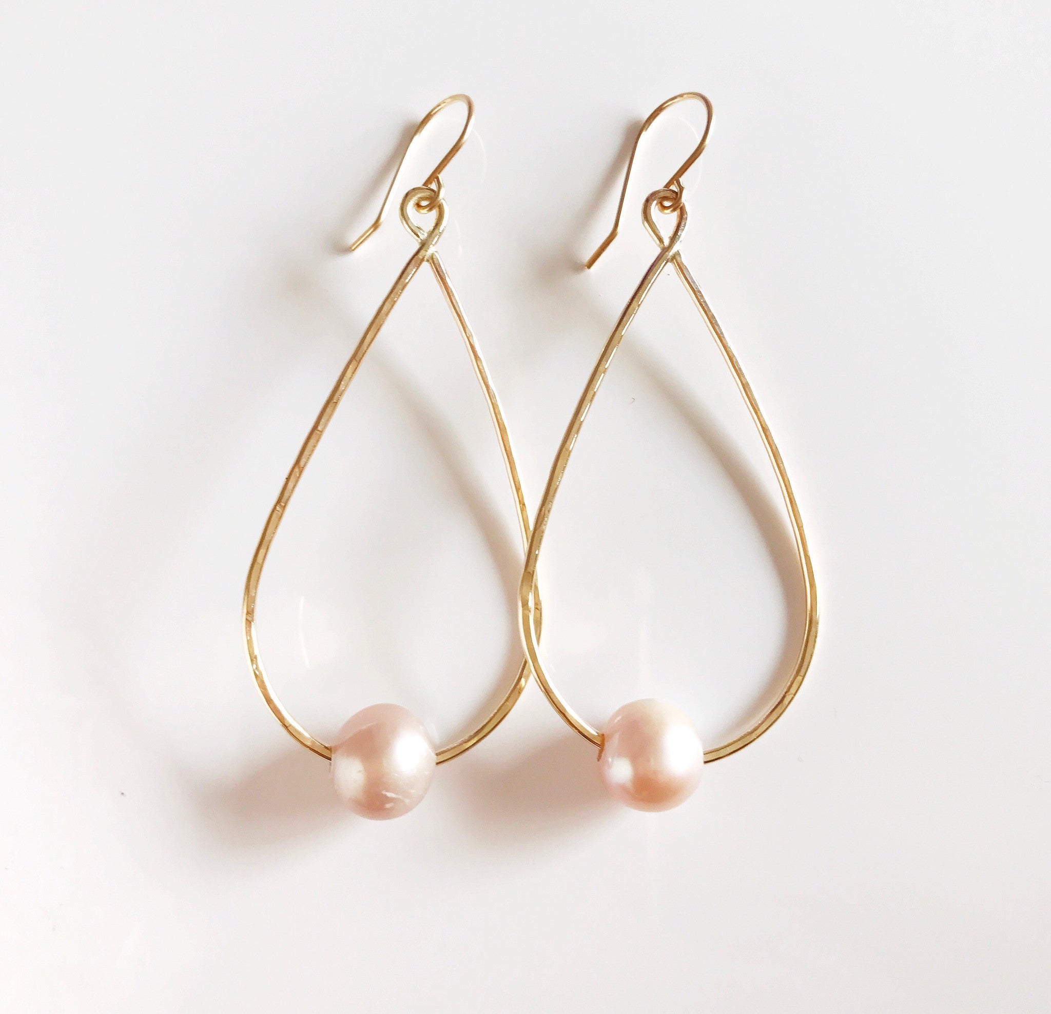 Ethel Pink Edison Pearl Earrings (E395) - Elegant Pearl Jewelry for Women, Perfect for Weddings, Parties & Daily Wear