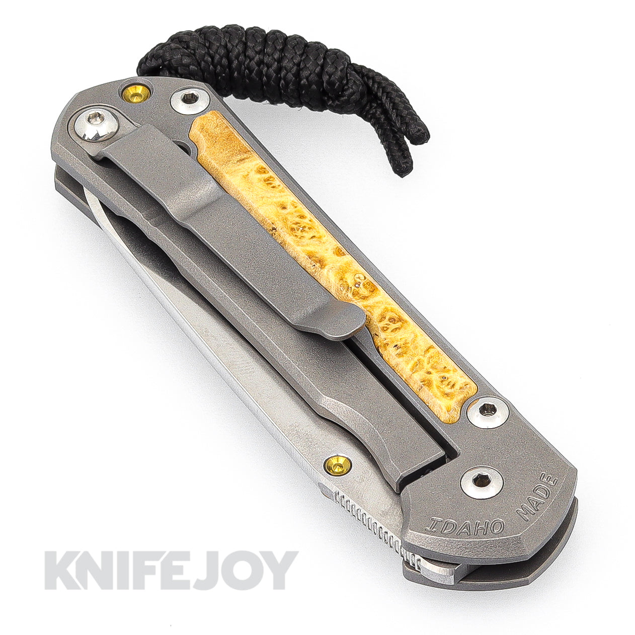 Chris Reeve Small Sebenza 31 Folding Knife - Insingo Plain Blade, Box Elder Wood Inlay Handle - EDC Pocket Knife for Camping, Hiking & Outdoor Adventures