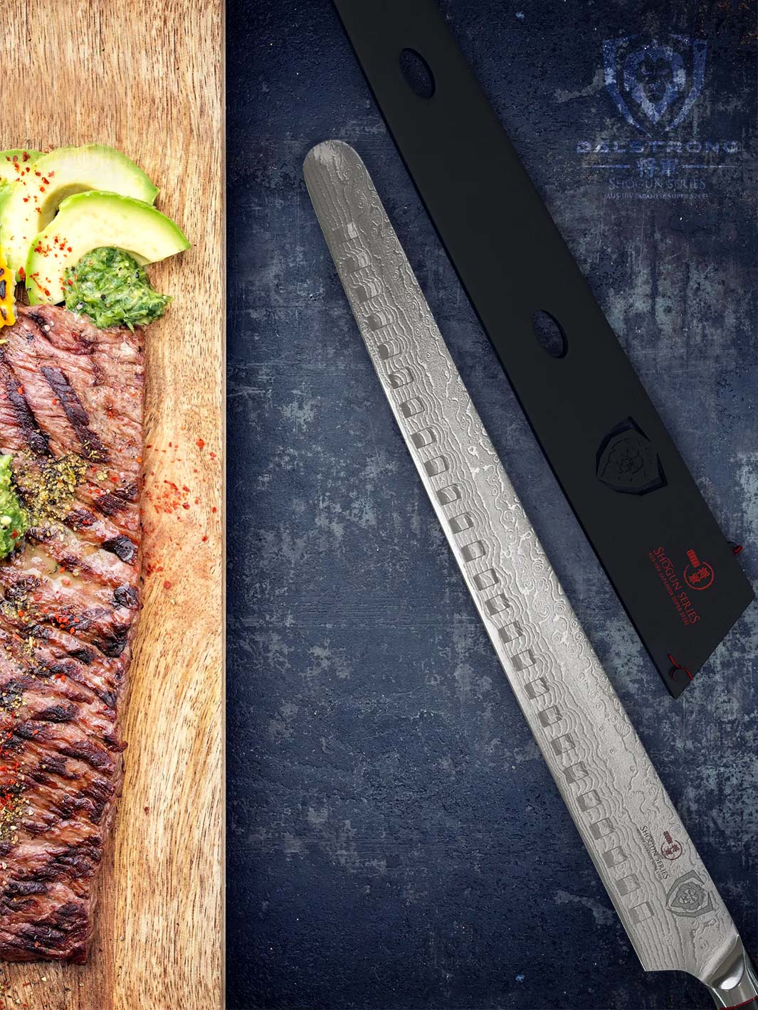 Dalstrong Shogun Series ELITE 14-inch Extra Long Slicing & Carving Knife - Professional Chef's Knife for Meat, Roasts & BBQ - Perfect for Home Kitchens & Commercial Use