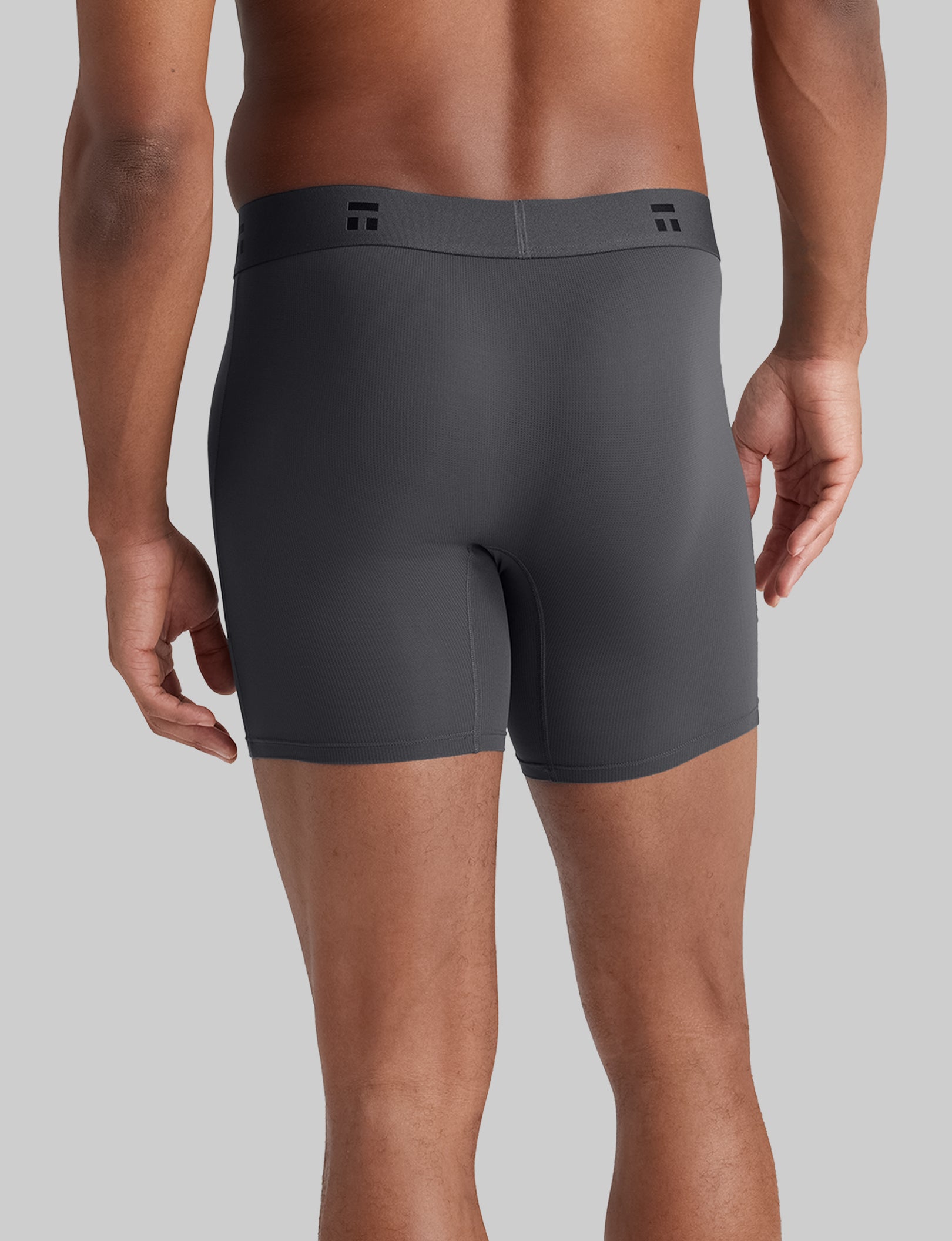 Breathable Air Mid-Length Boxer Briefs for Men - 6 Pack (3 Pairs) - Comfortable Underwear for Workout, Running & Daily Wear