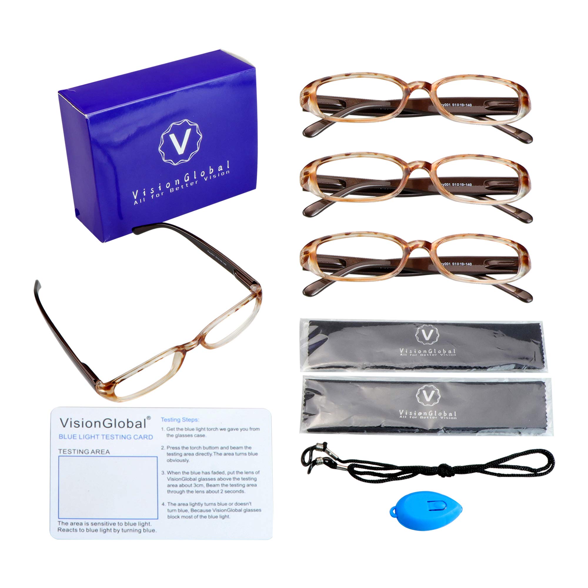 LifeArt Blue Light Blocking Glasses - 4 Pairs Anti Glare Computer Reading Glasses for Men & Women - Reduce Eye Strain for Work, Gaming & Screen Time