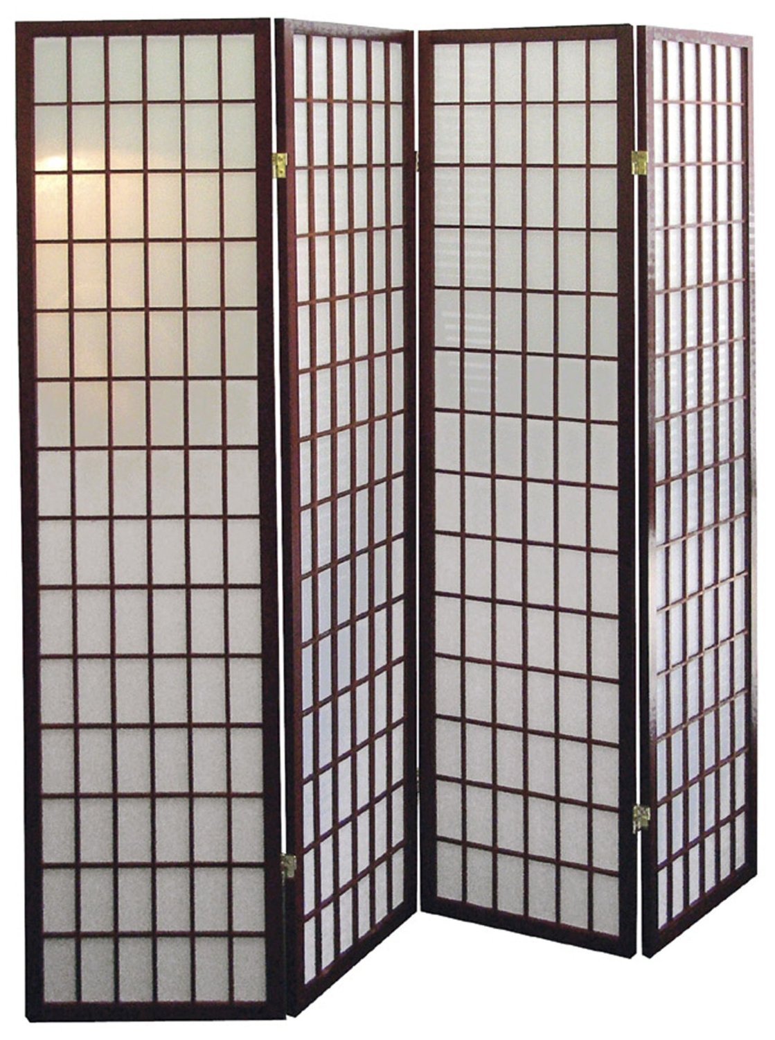 Japanese Shoji Screen Room Divider - 3 to 10 Panel Folding Partition (Black/White/Cherry/Natural Finish) - Perfect for Home Office, Meditation Space & Asian-Inspired Decor