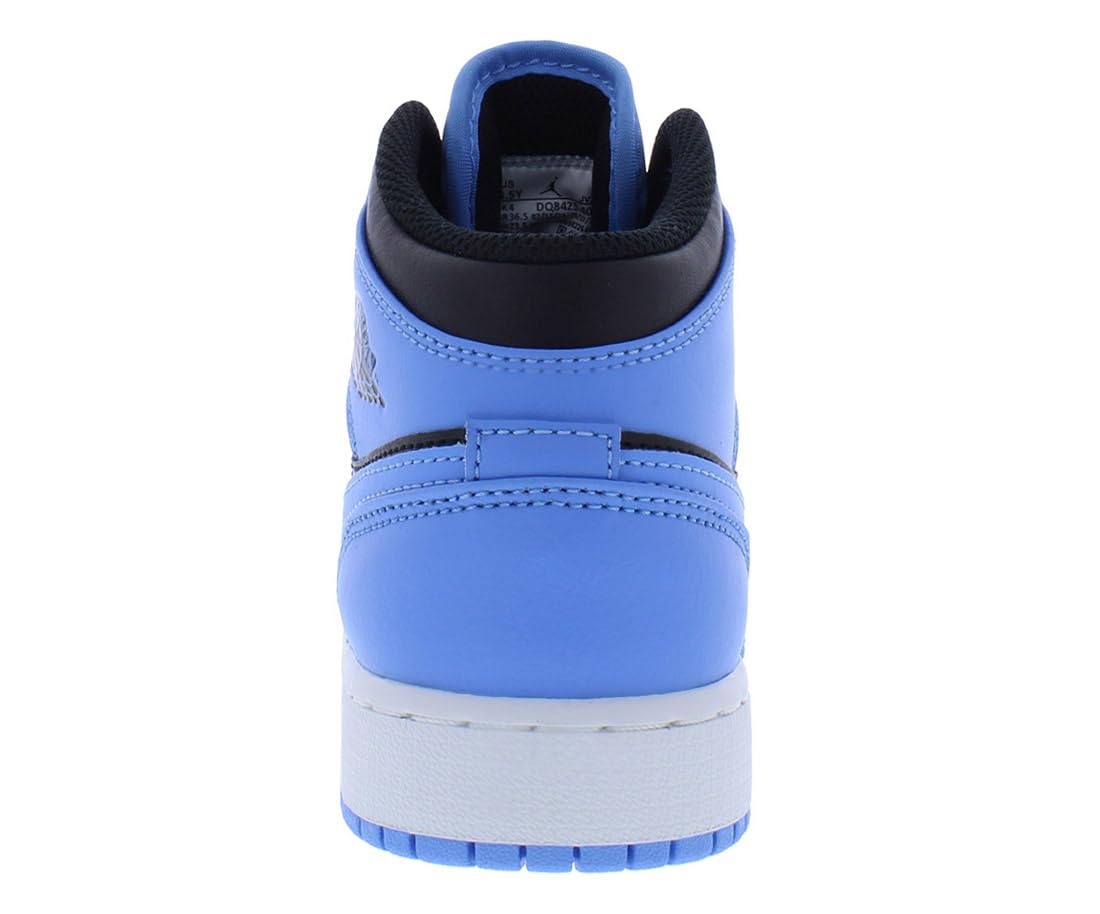Jordan Boys Air 1 Mid Basketball Shoes - Big Kids Size for School, Sports & Casual Wear - High Top Sneakers for Basketball & Street Style