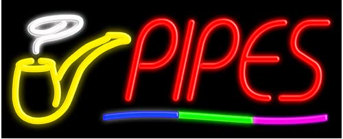 Handmade USA Neon Glass Pipe Sign #10876 – Perfect for Home Decor, Bars, and Smoke Shops