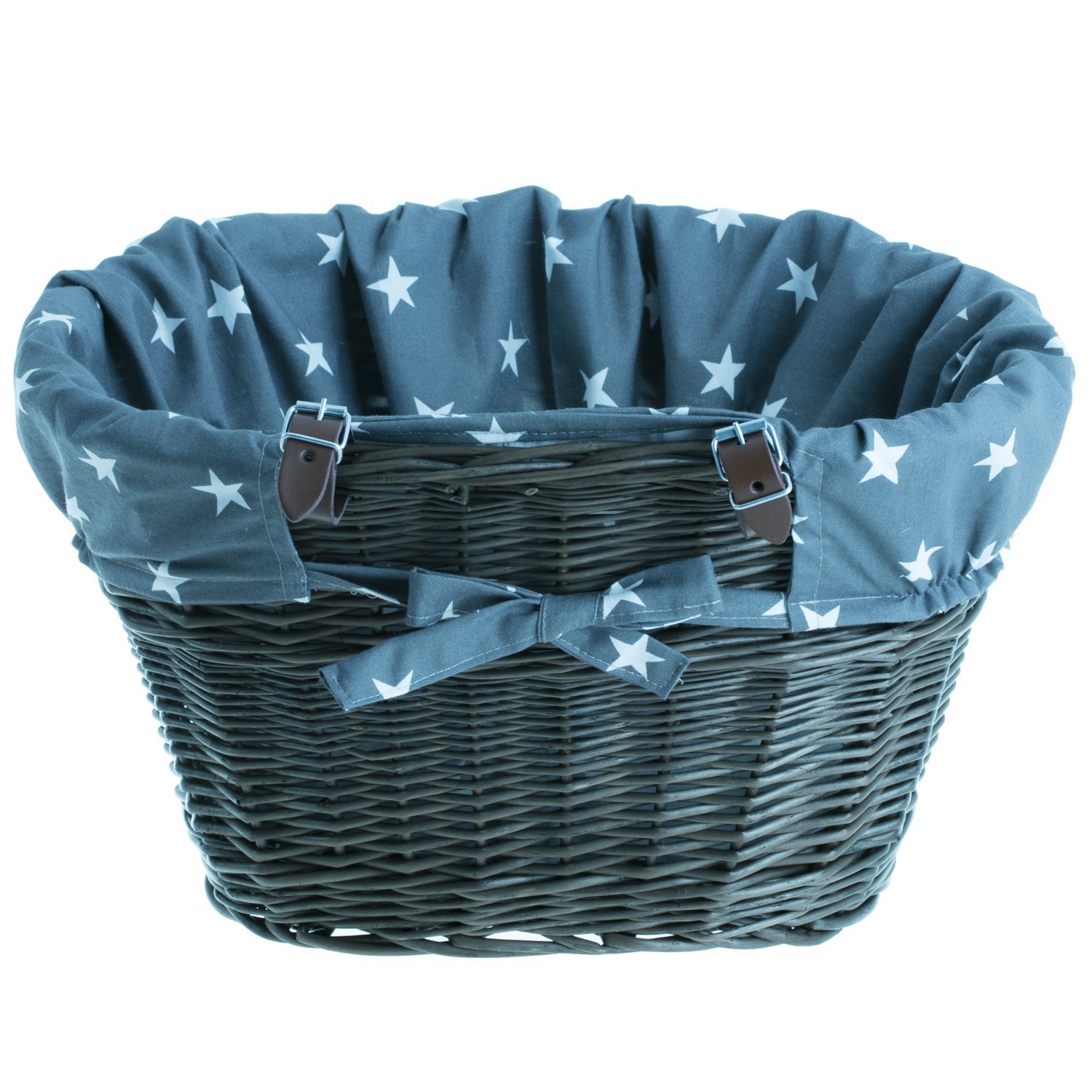 Handmade Natural Wicker Bike Basket - Large Front Handlebar Basket for Bicycle | Perfect for Picnics, Grocery Shopping & Outdoor Adventures