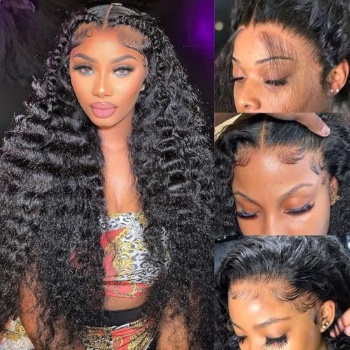 13x6 Deep Wave Wig Natural Color