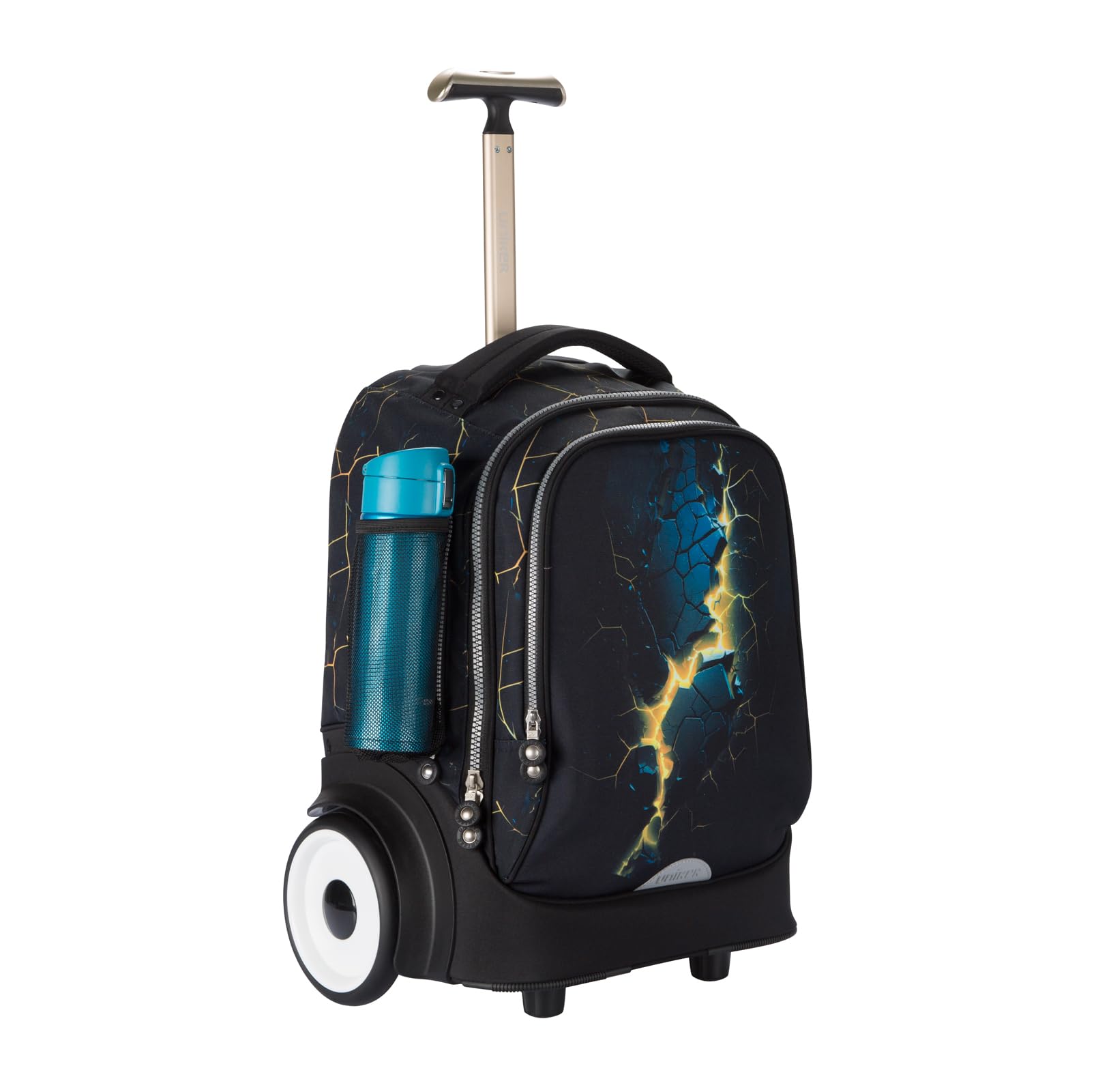 UNIKER Rolling Laptop Backpack - Wheeled Carry-On Bag with Dedicated Laptop Compartment (Fits 15.6
