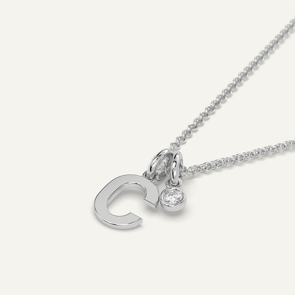 Personalized Initial Letter C Necklace for Women - Custom Name Pendant Jewelry Gift for Her | Perfect for Birthdays, Anniversaries & Everyday Wear