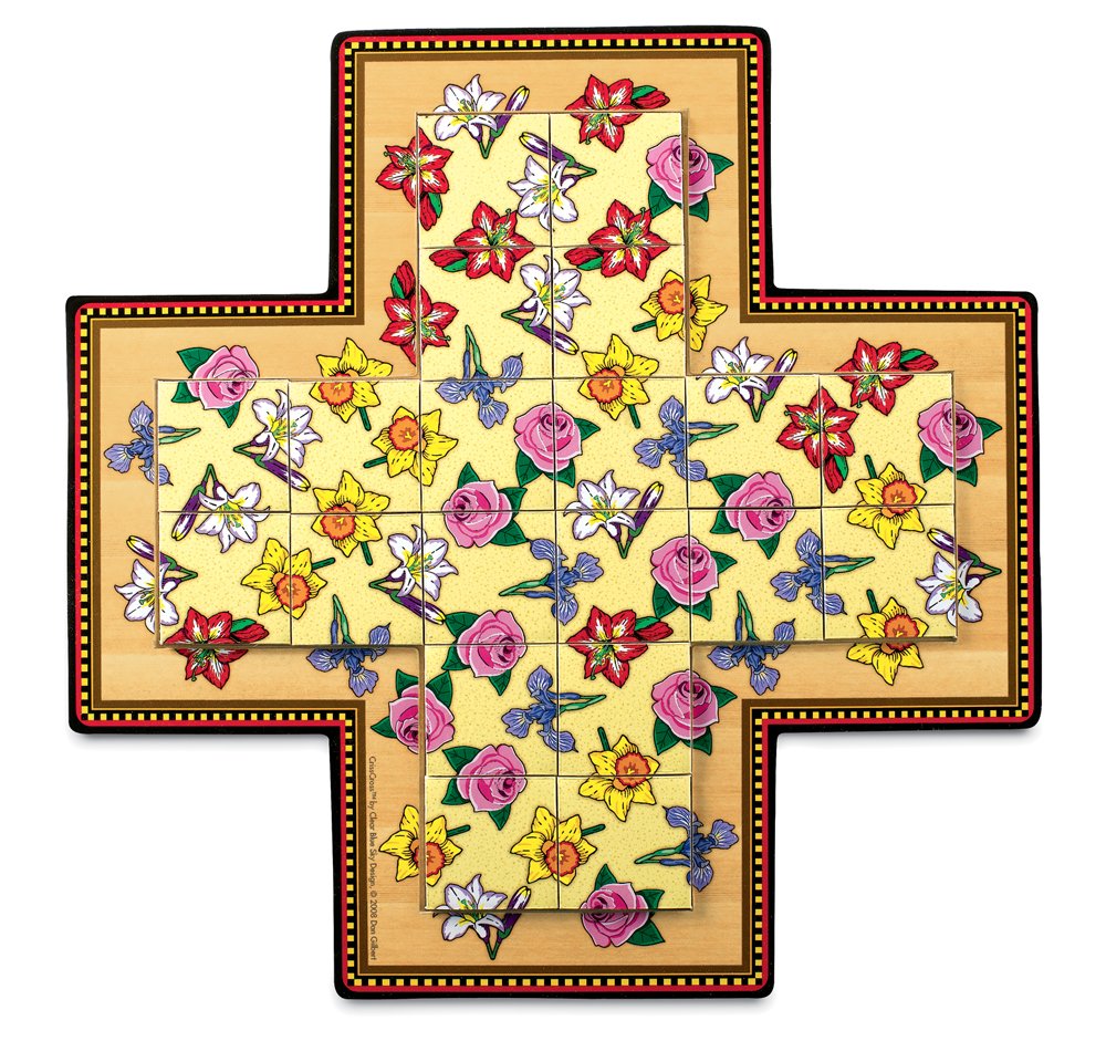 MindWare CrissCross Flowers Puzzle - Brain Teaser & Logic Game for Kids & Adults - Perfect for Family Game Night & Classroom Activities