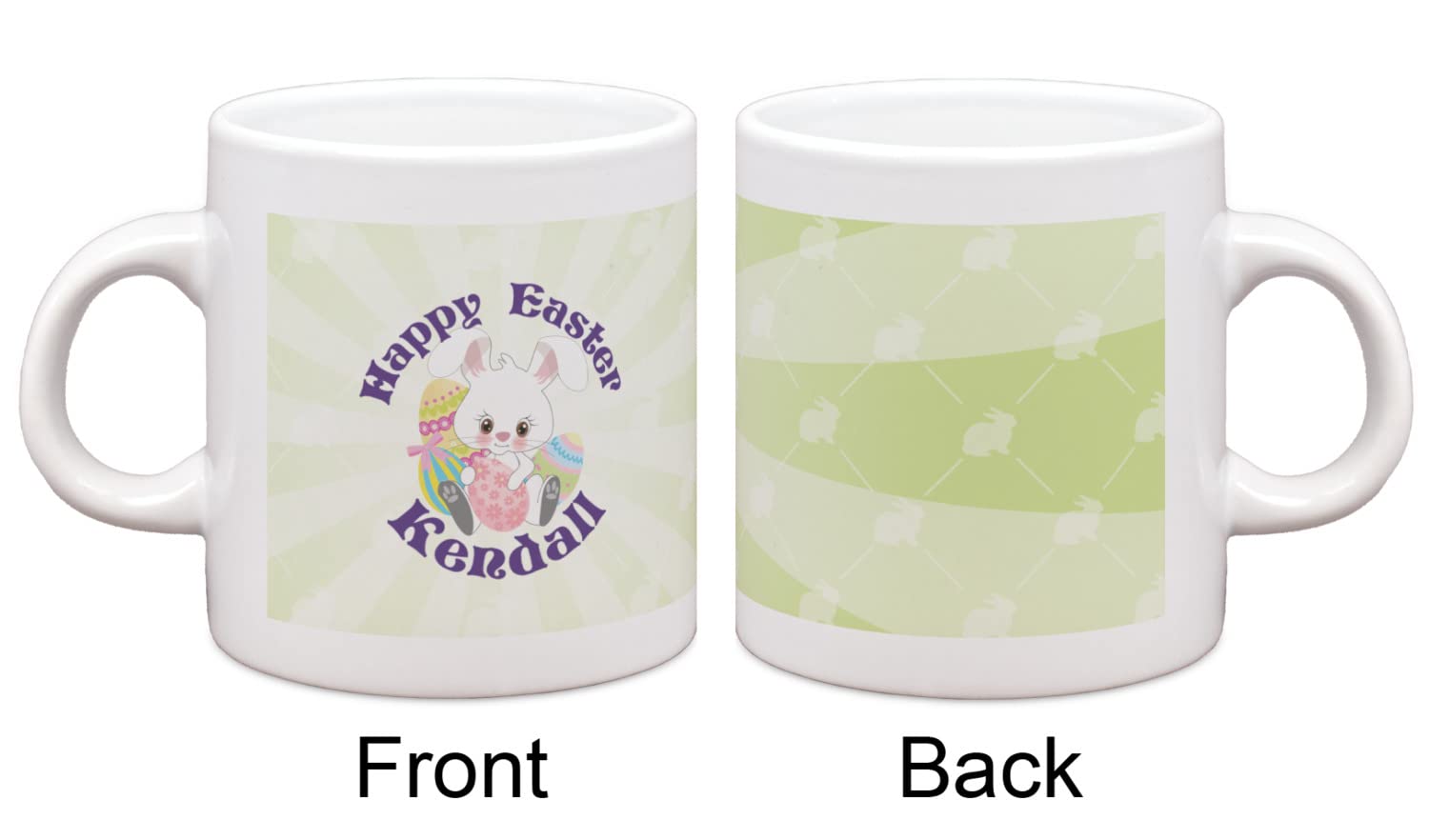 Personalized Easter Bunny Single Shot Espresso Cup - Custom Ceramic Coffee Mug for Easter Gifts, Party Favors & Home Decor - Perfect for Holiday Celebrations, Coffee Lovers & Collectors